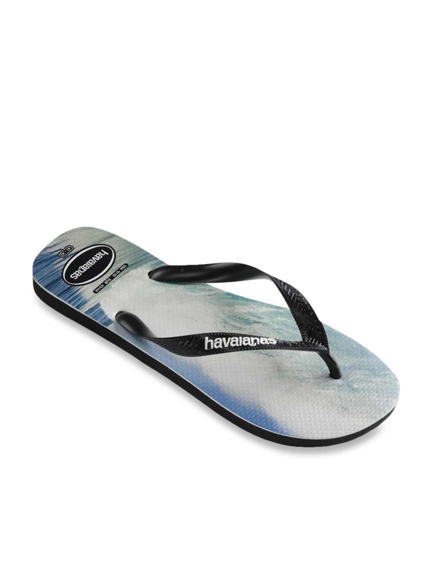 Buy Havaianas Top Photo Print Black White Flip Flops for Men at