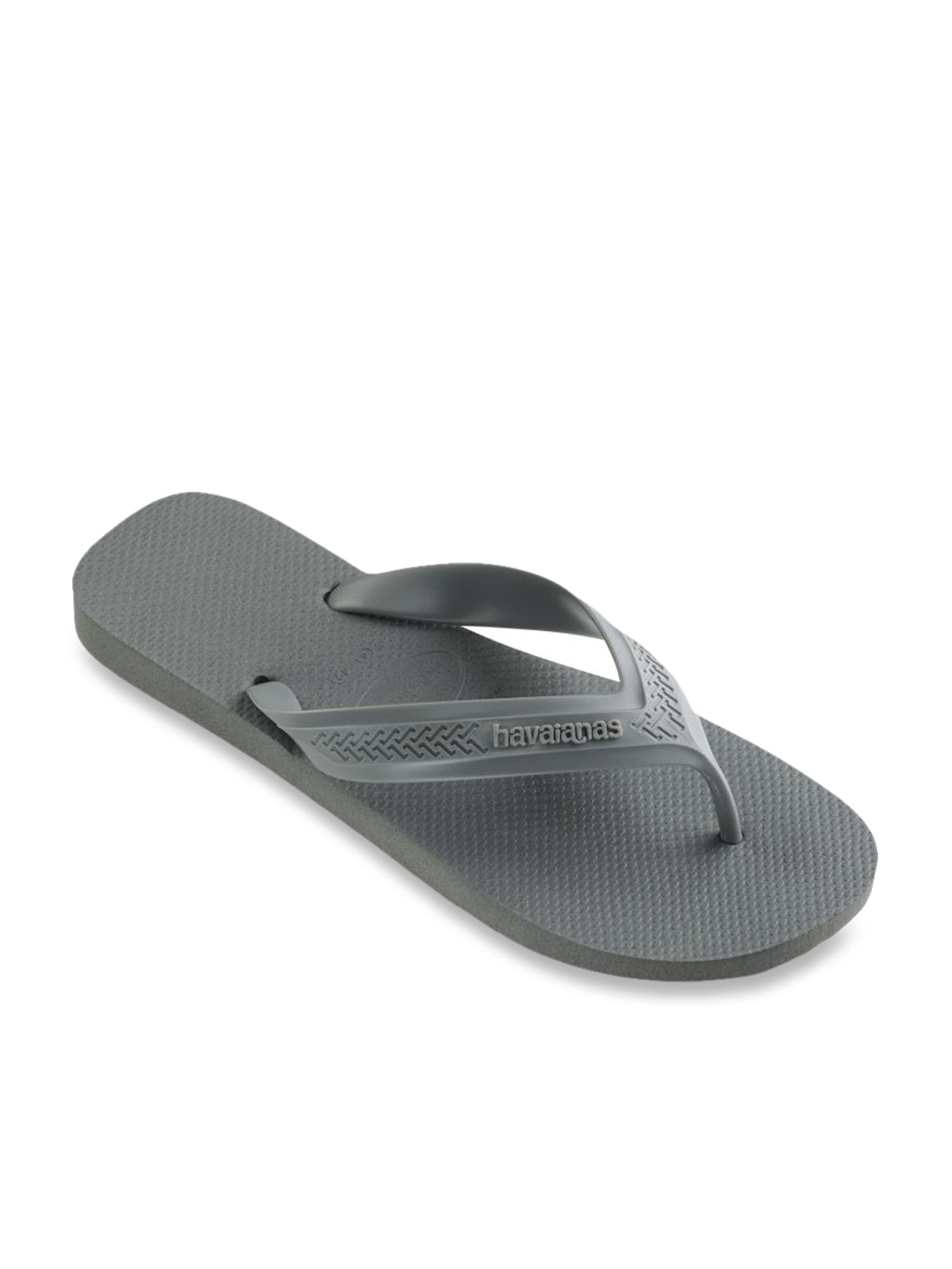 Mens grey cheap havaianas flip flops