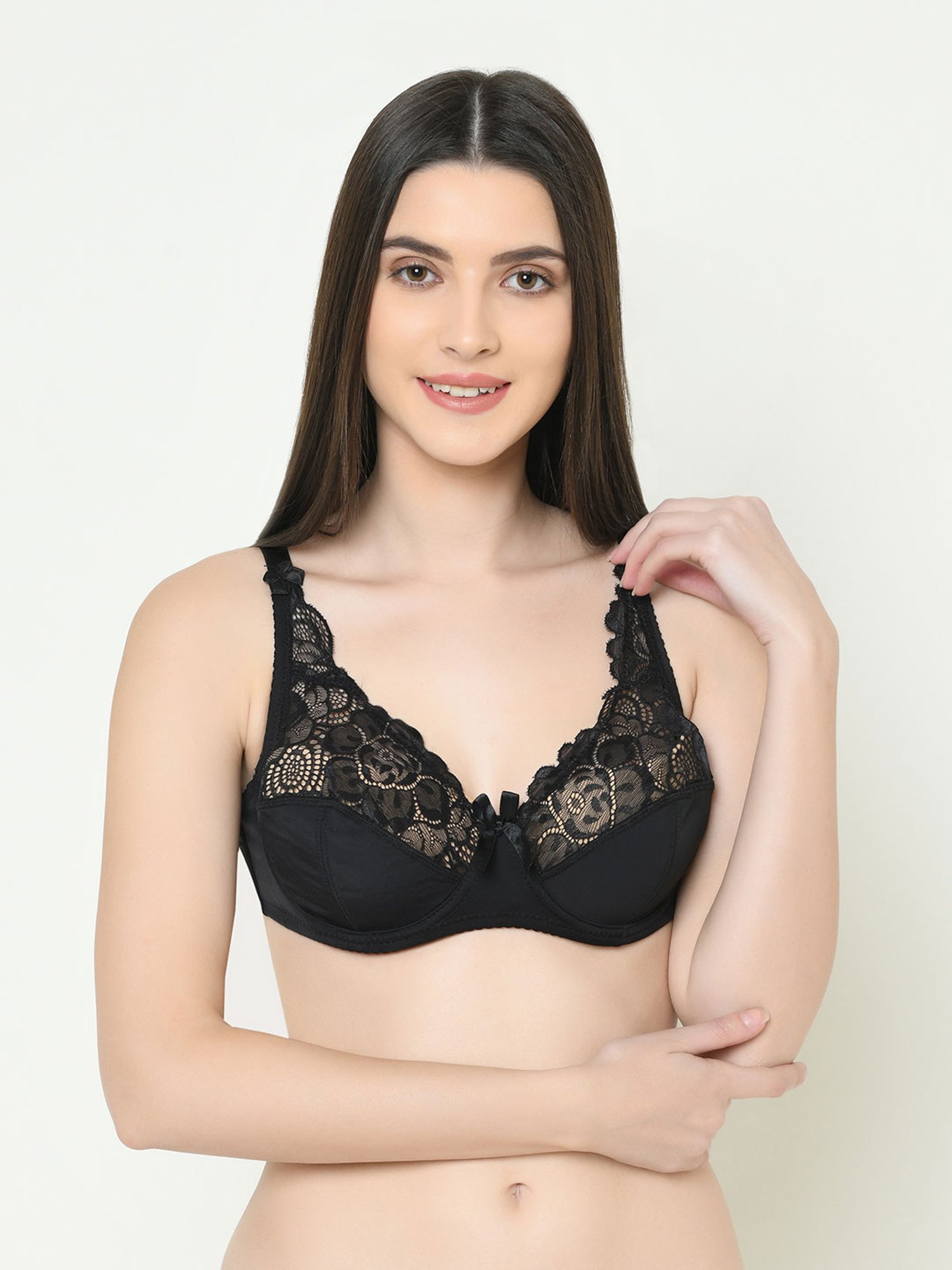 Buy Da Intimo Black Non Wired Padded Bralette for Women Online @ Tata CLiQ