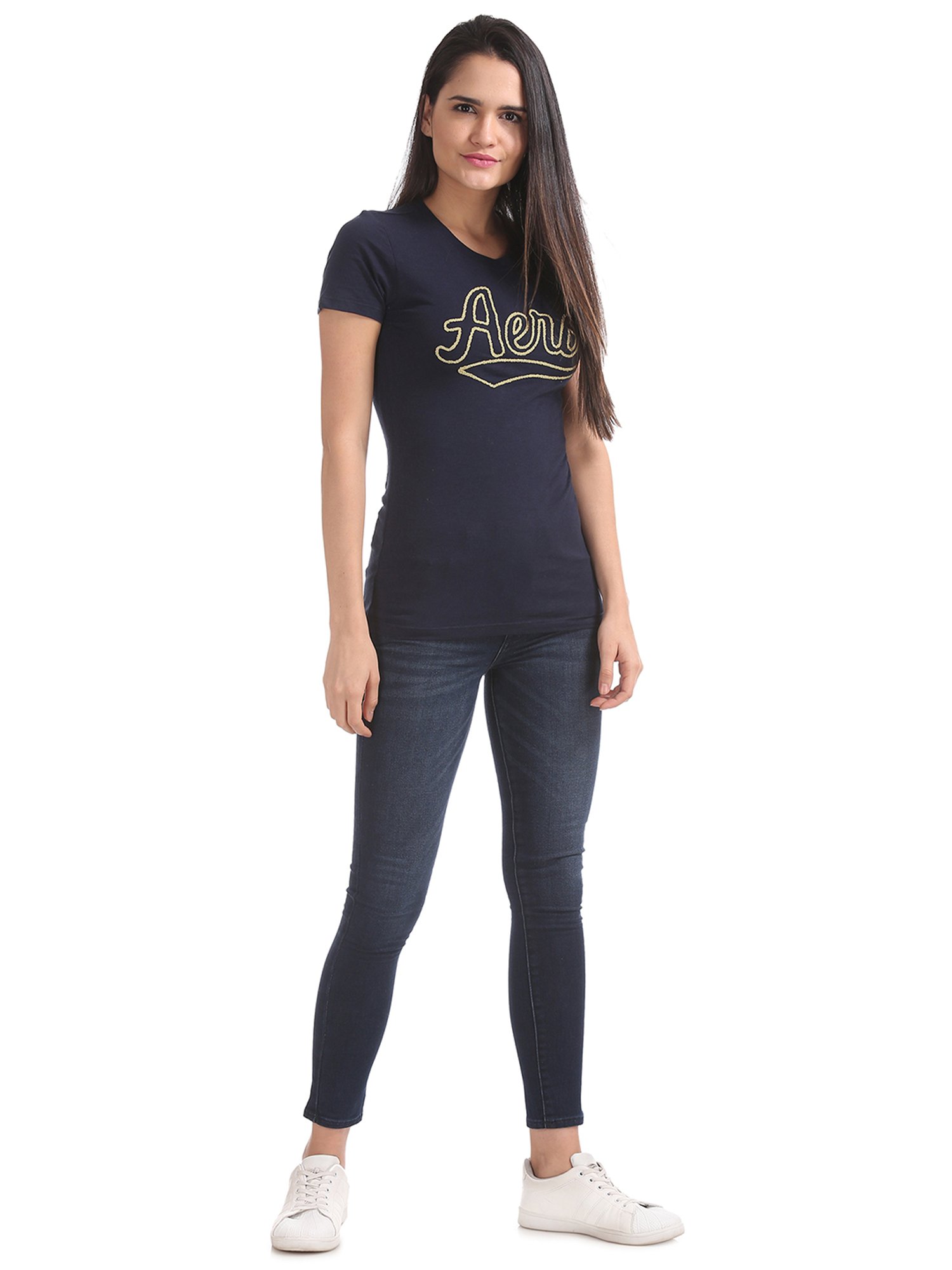 Buy Aeropostale Black Regular Fit Leggings for Women Online @ Tata CLiQ