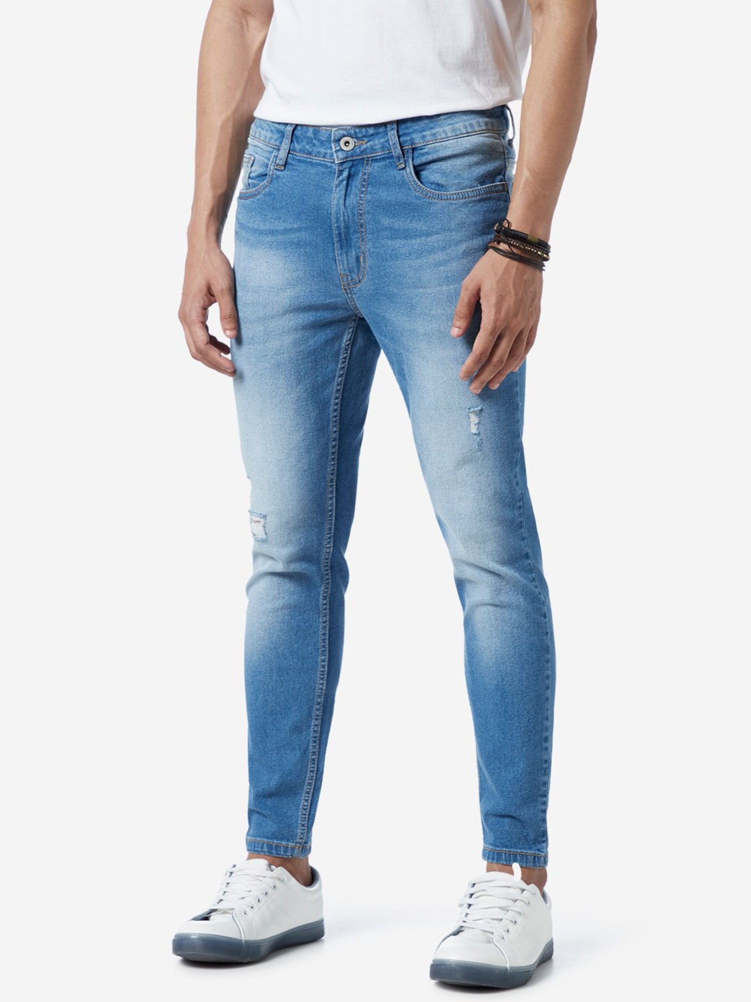Multi-Pocket Carrot Fit Denim Jeans #2017