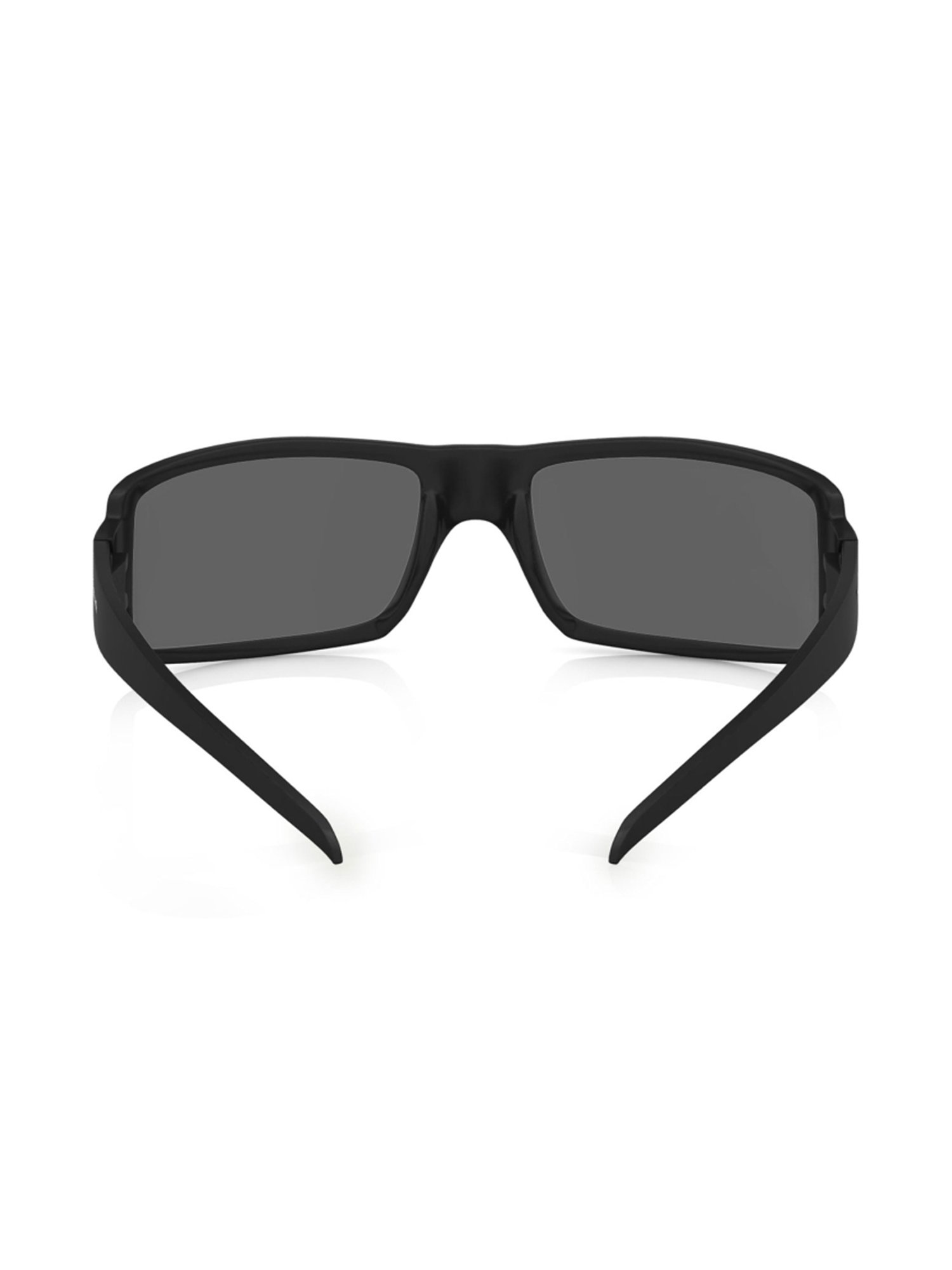 Logo Detail Rectangular Frame Sunglasses in Black - Men | Burberry® Official