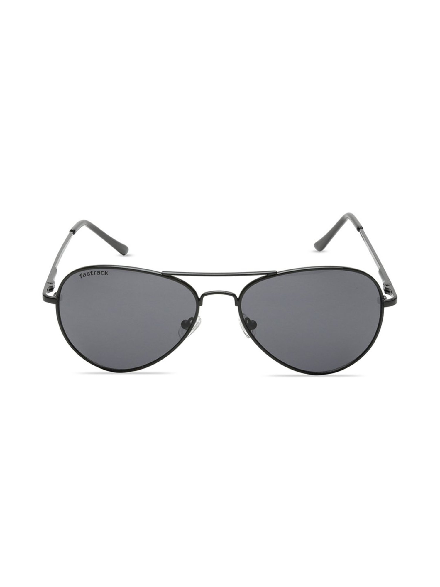 Buy Fastrack Black Aviator Sunglasses (M198BR3V) Online