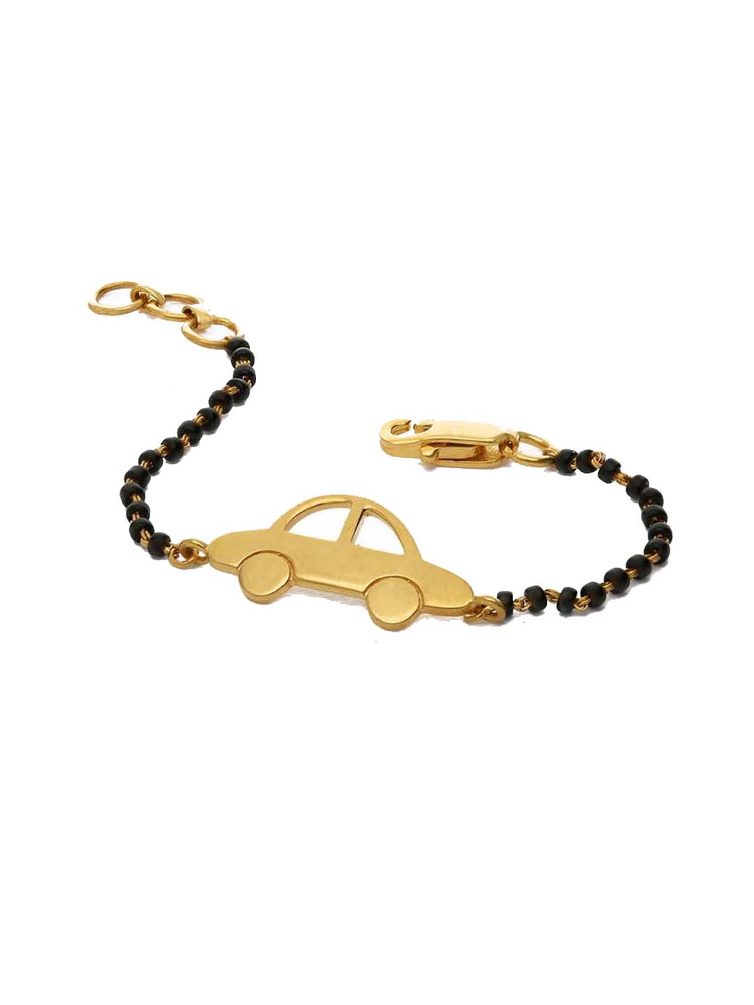 Blue two little cars gold bracelet – Totsmine