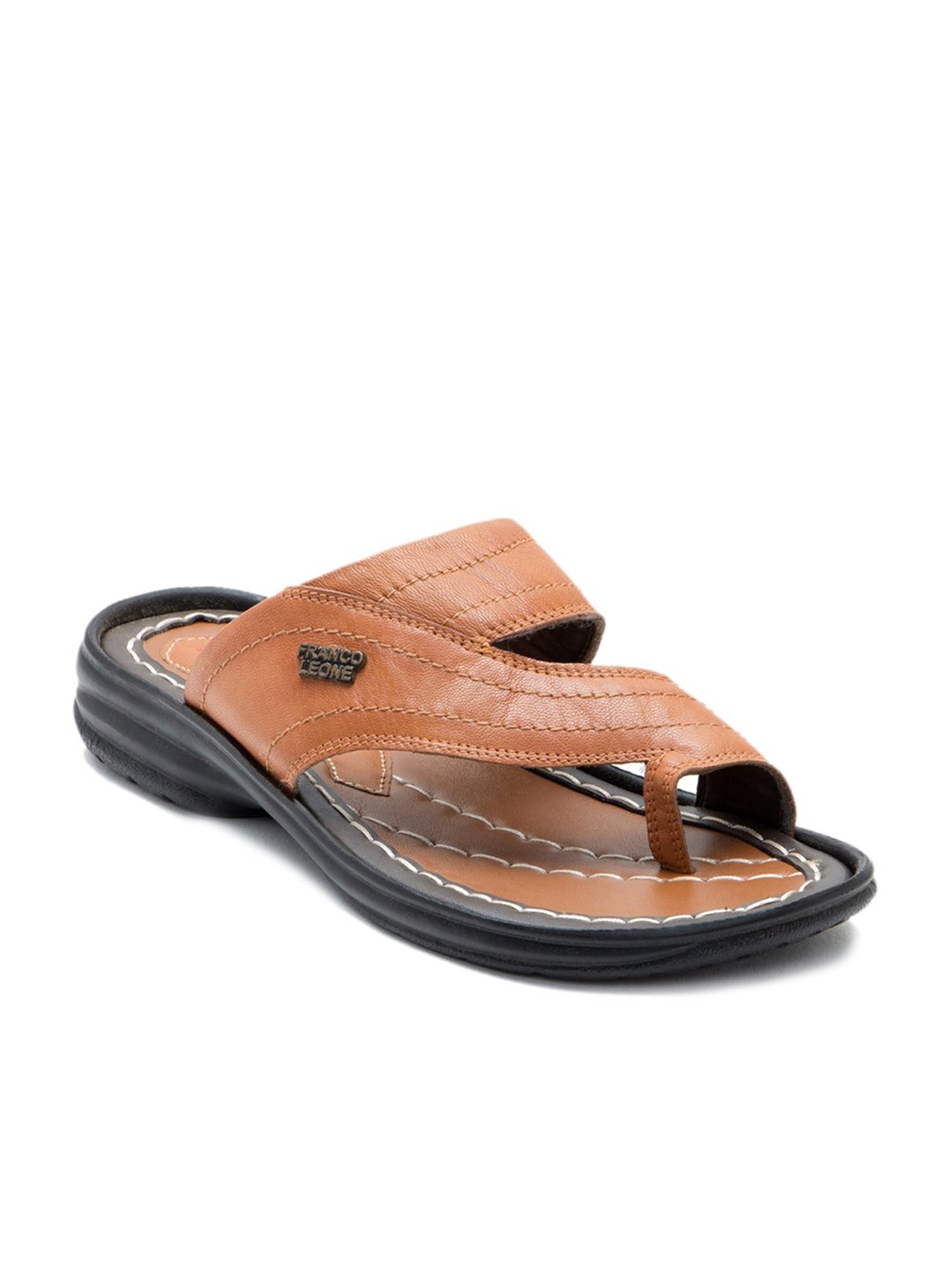 Franco Leone Black Leather Sandals - Buy Franco Leone Black Leather Sandals  Online at Best Prices in India on Snapdeal