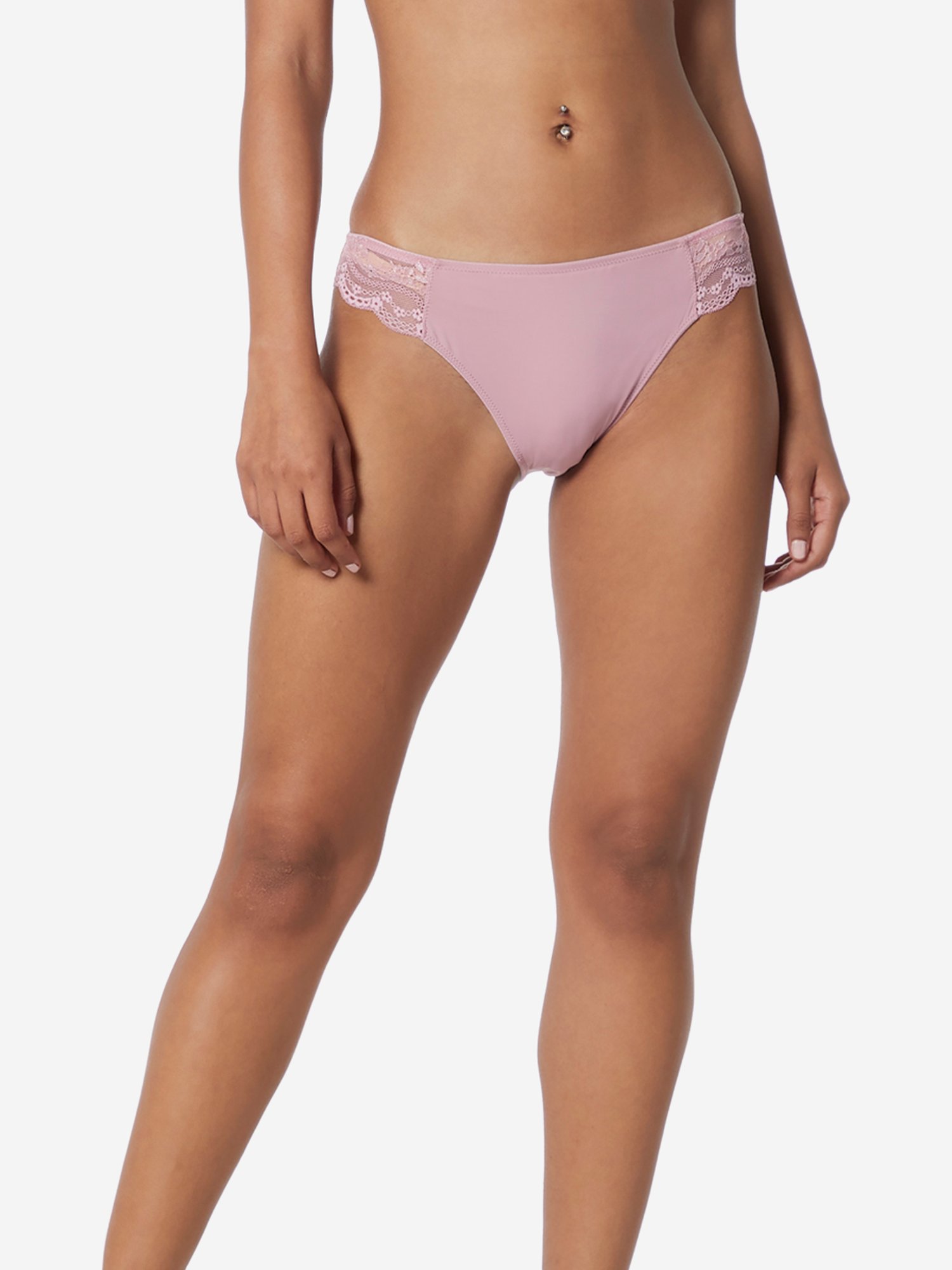 Buy Wunderlove by Westside Light Pink Lace Hi-Leg Alexa Briefs for Women  Online @ Tata CLiQ