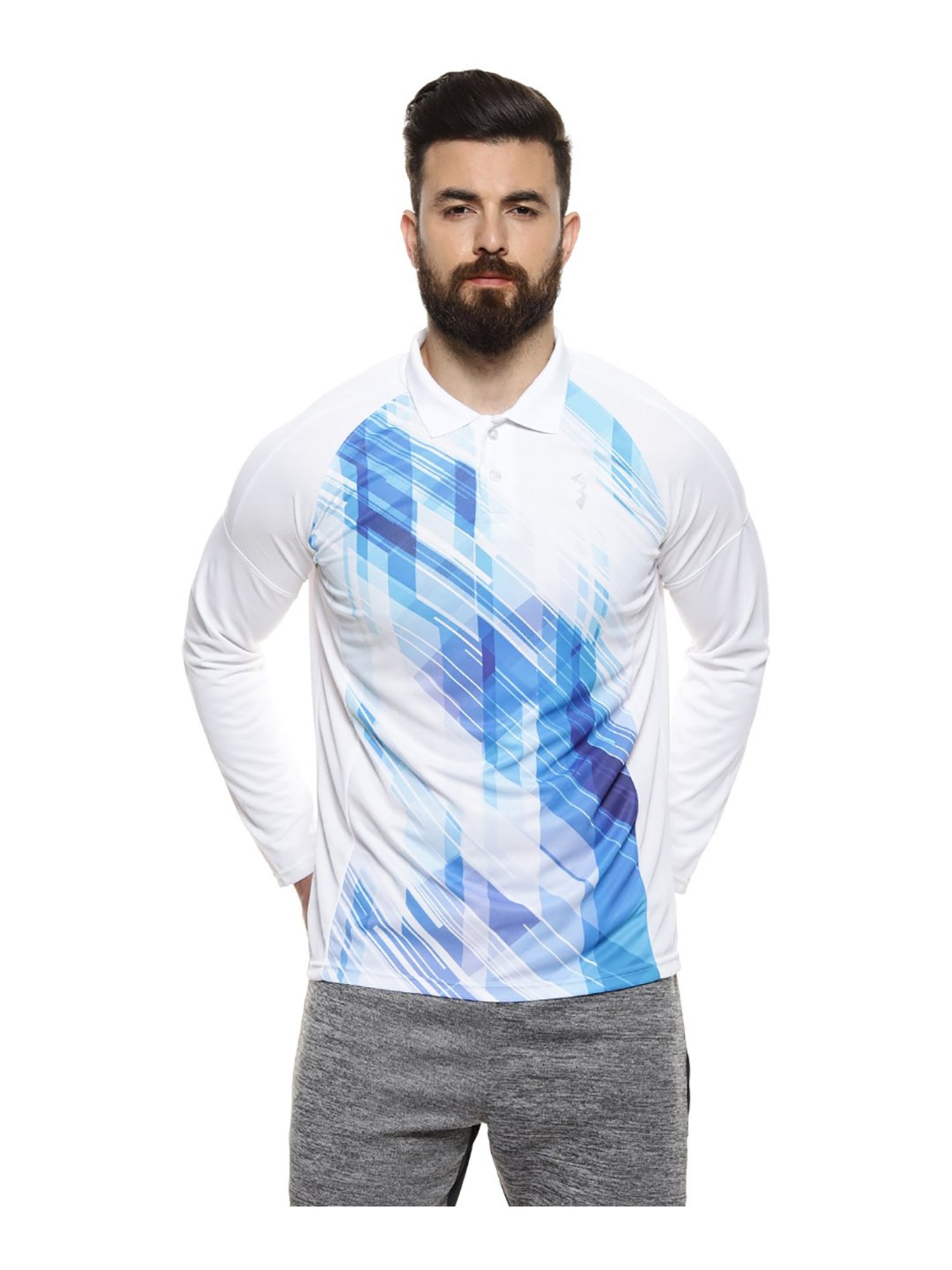 Buy Blue & White Tshirts for Men by Campus Sutra Online