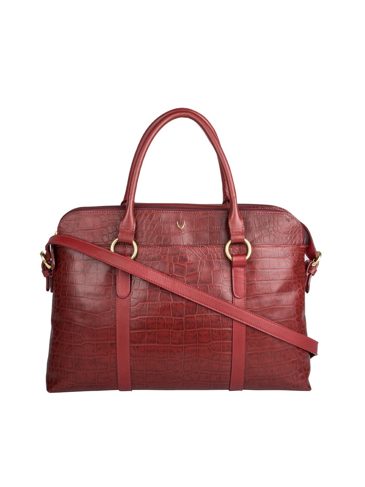 Buy Red Lovato 01 Laptop Bag Online - Hidesign