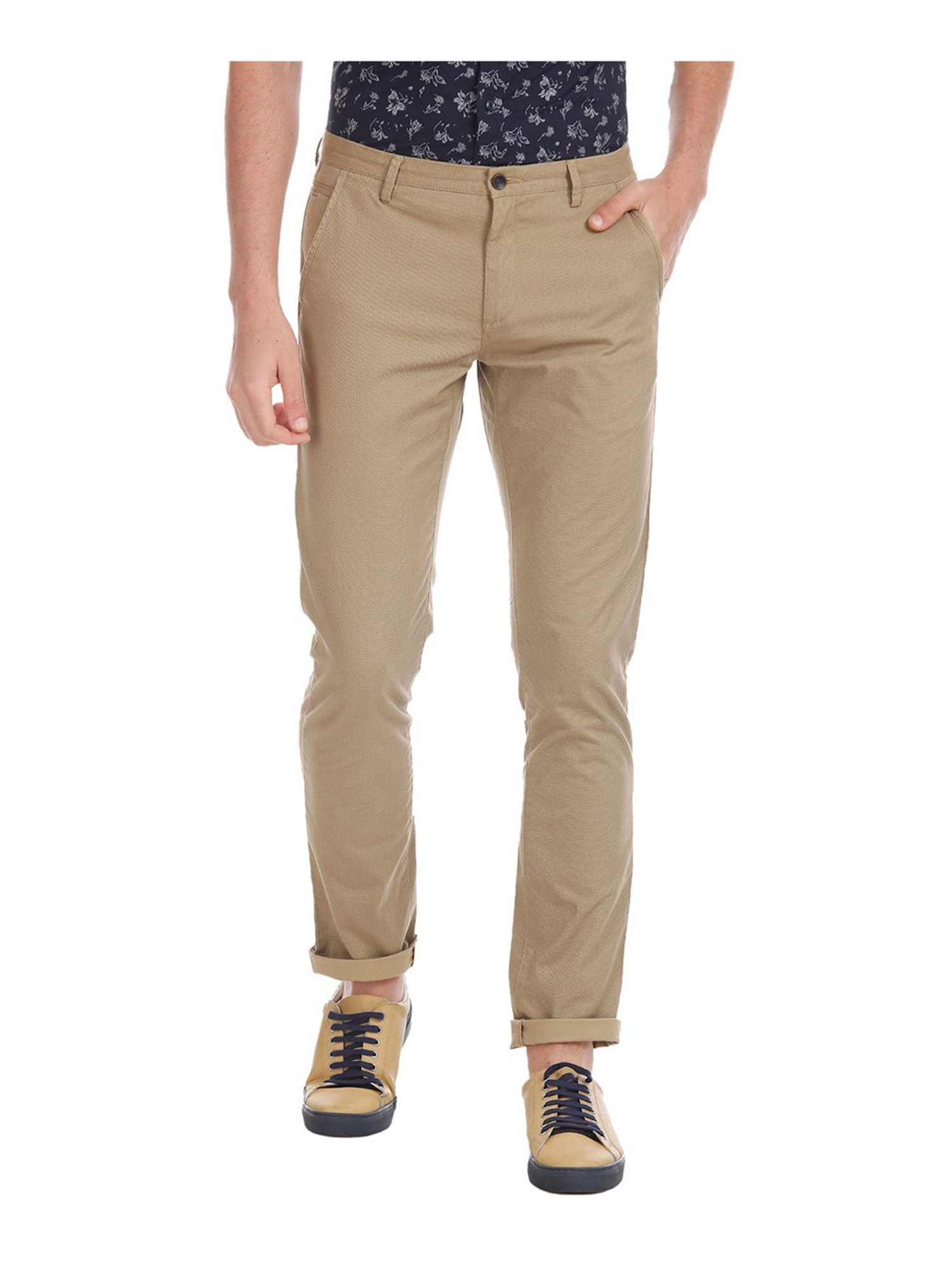 ARROW Men Olive Twill Weave Solid Casual Trousers  Suvidha Store