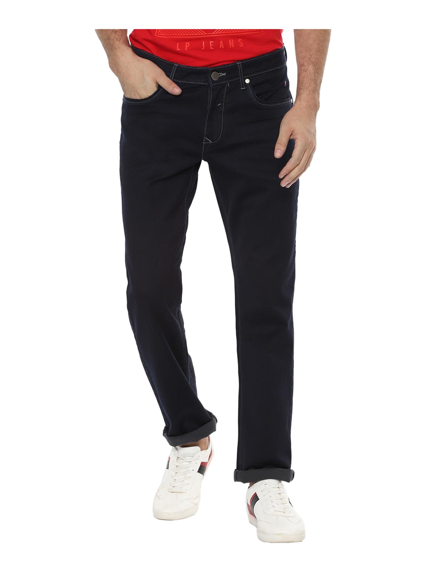 louis philippe black jeans