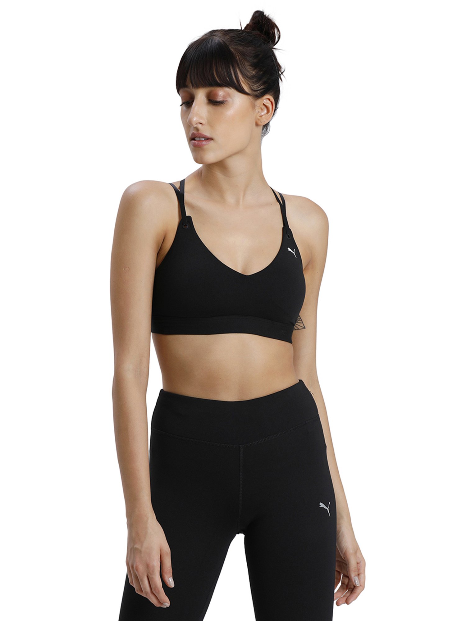 Buy Puma Black Full Coverage Sports Bra for Women Online @ Tata CLiQ