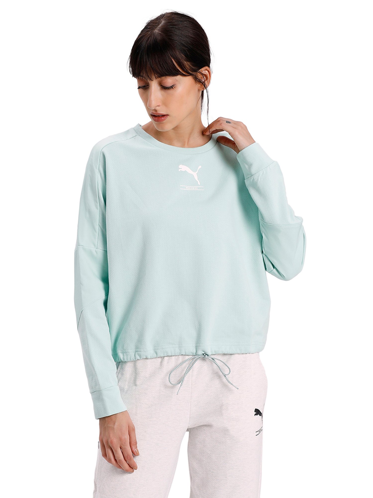 puma sweatshirt green