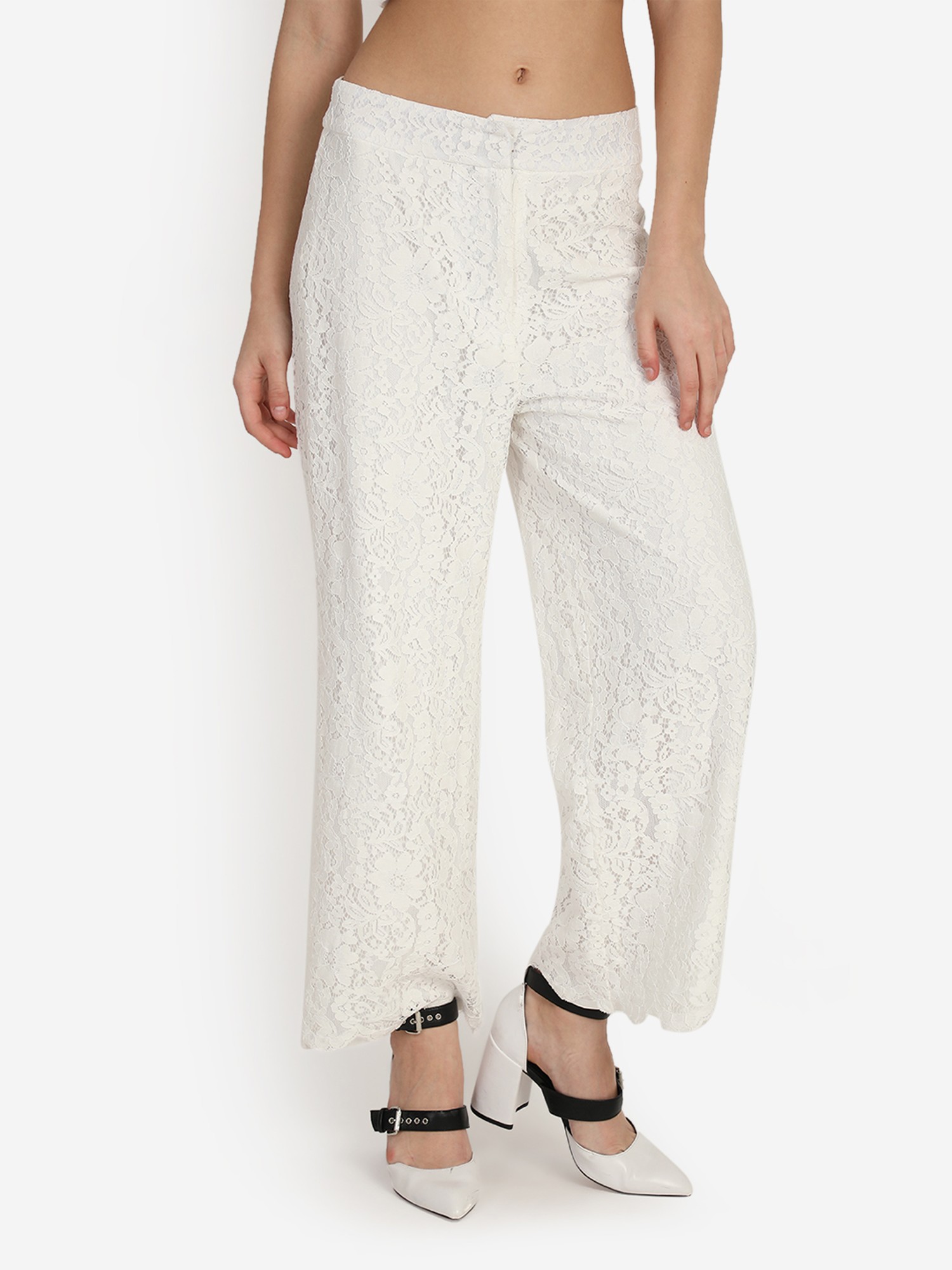 Buy Off White Trousers  Pants for Women by Nakd Online  Ajiocom