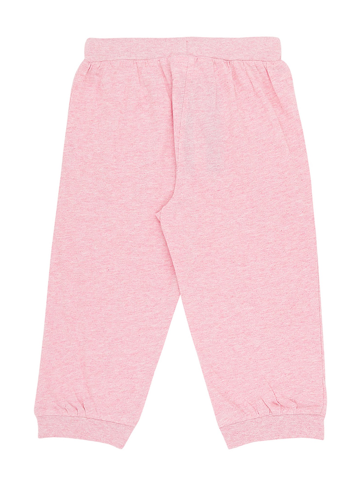pink cotton joggers