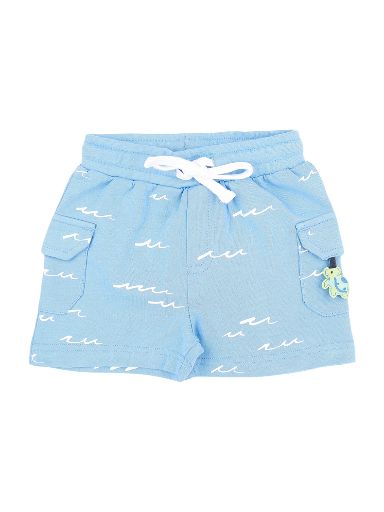 baby blue tailored shorts
