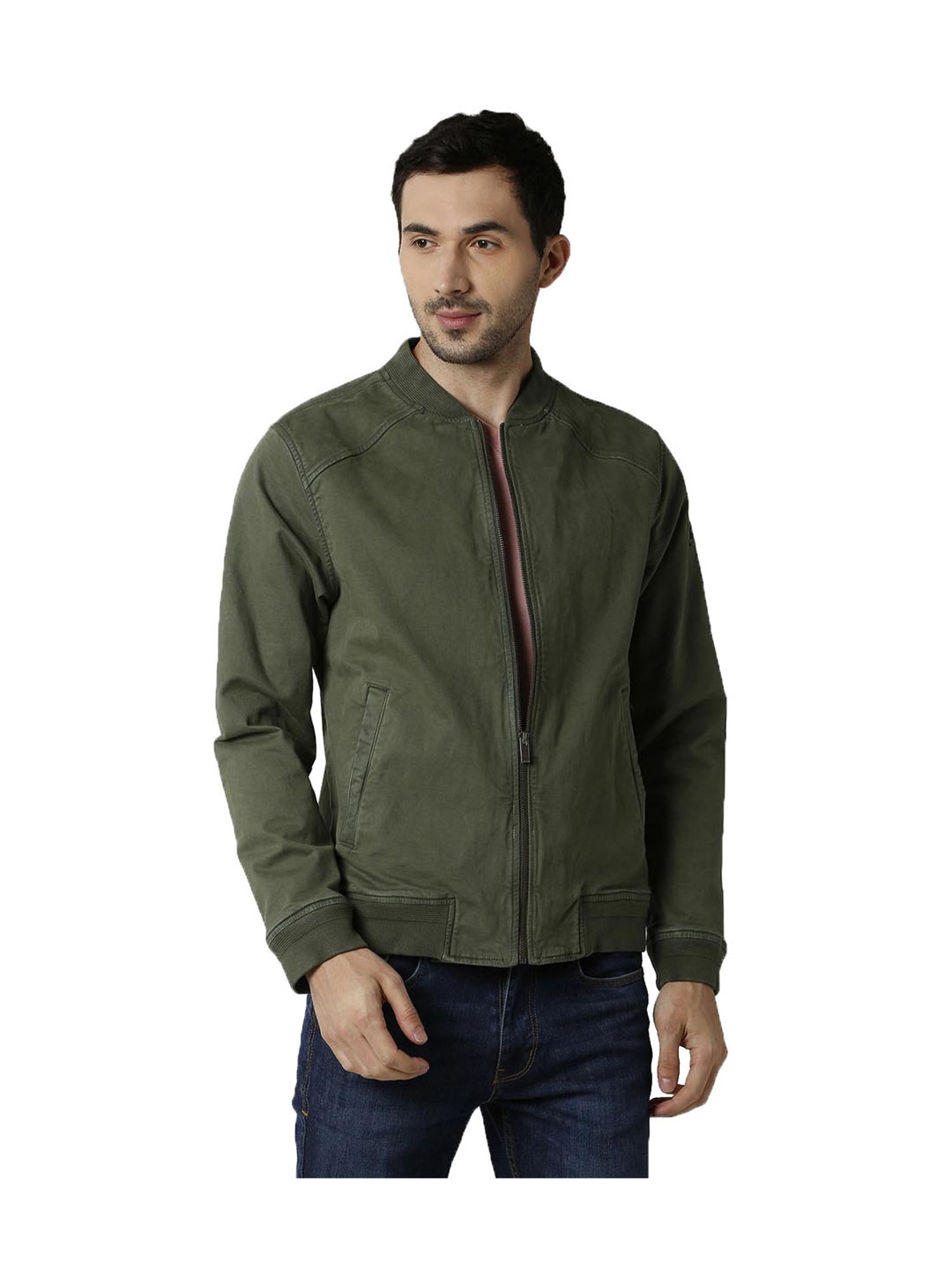 peter england green jacket