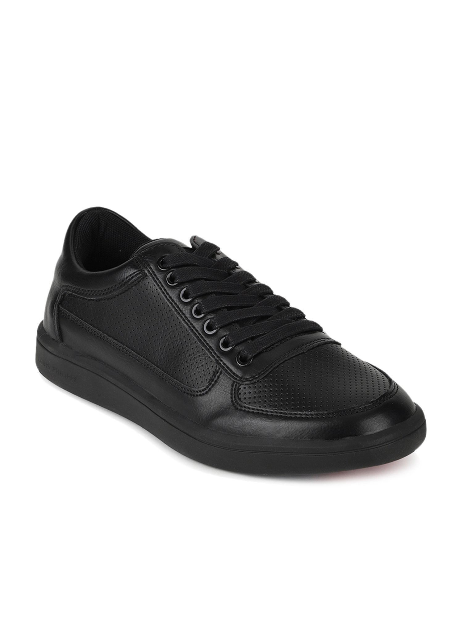 louis philippe black casual shoes