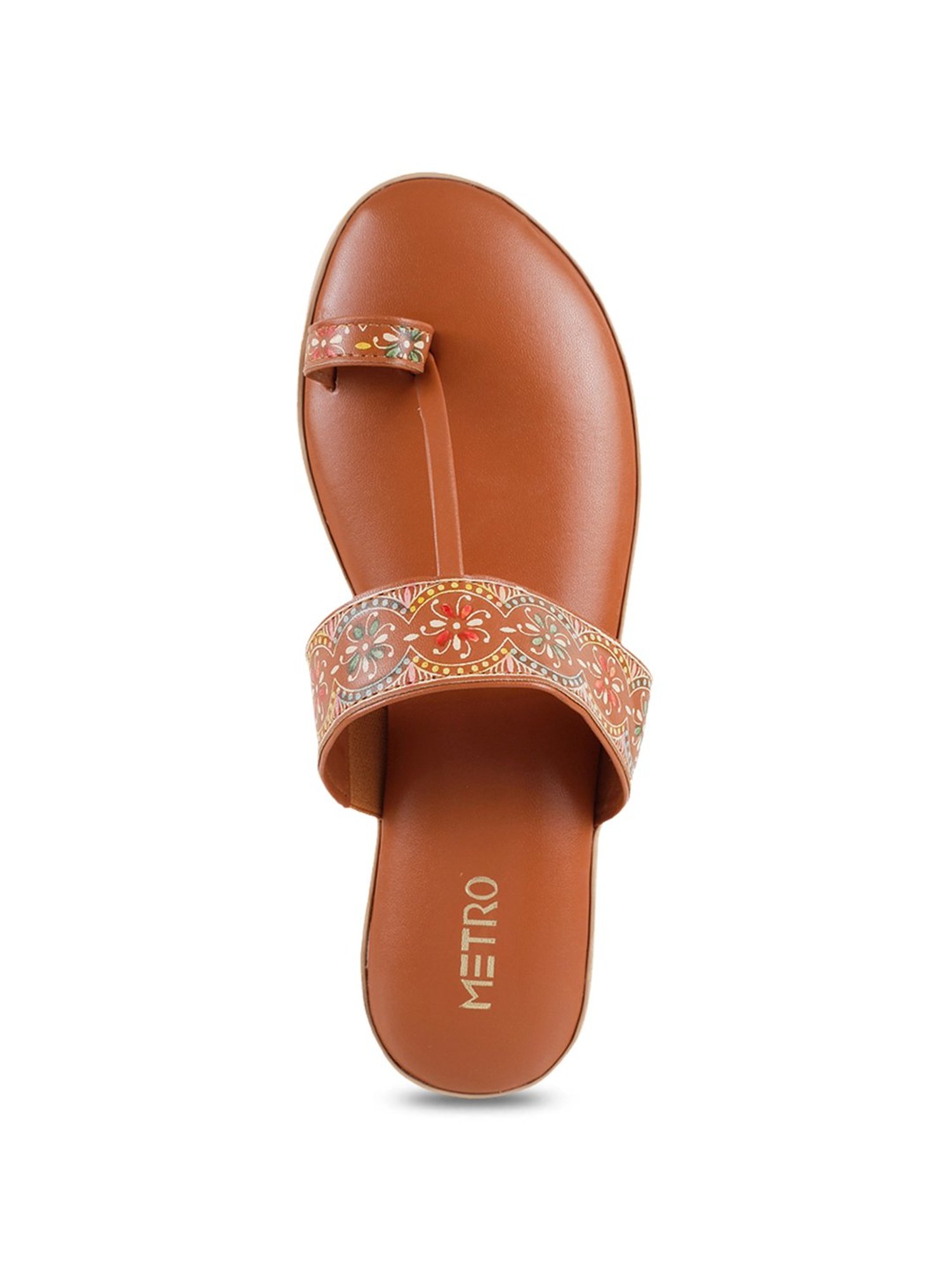 Buy Metro Tan Toe Ring Sandals for Women at Best Price Tata CLiQ