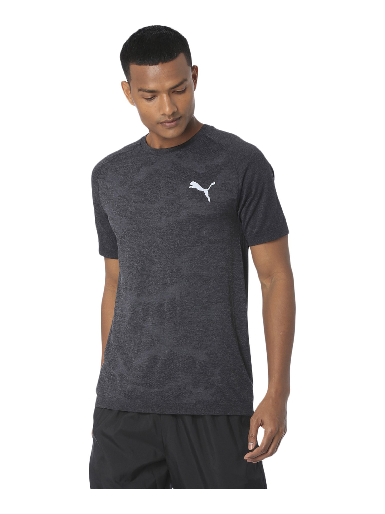 Buy Puma Black Regular Fit Self Pattern 