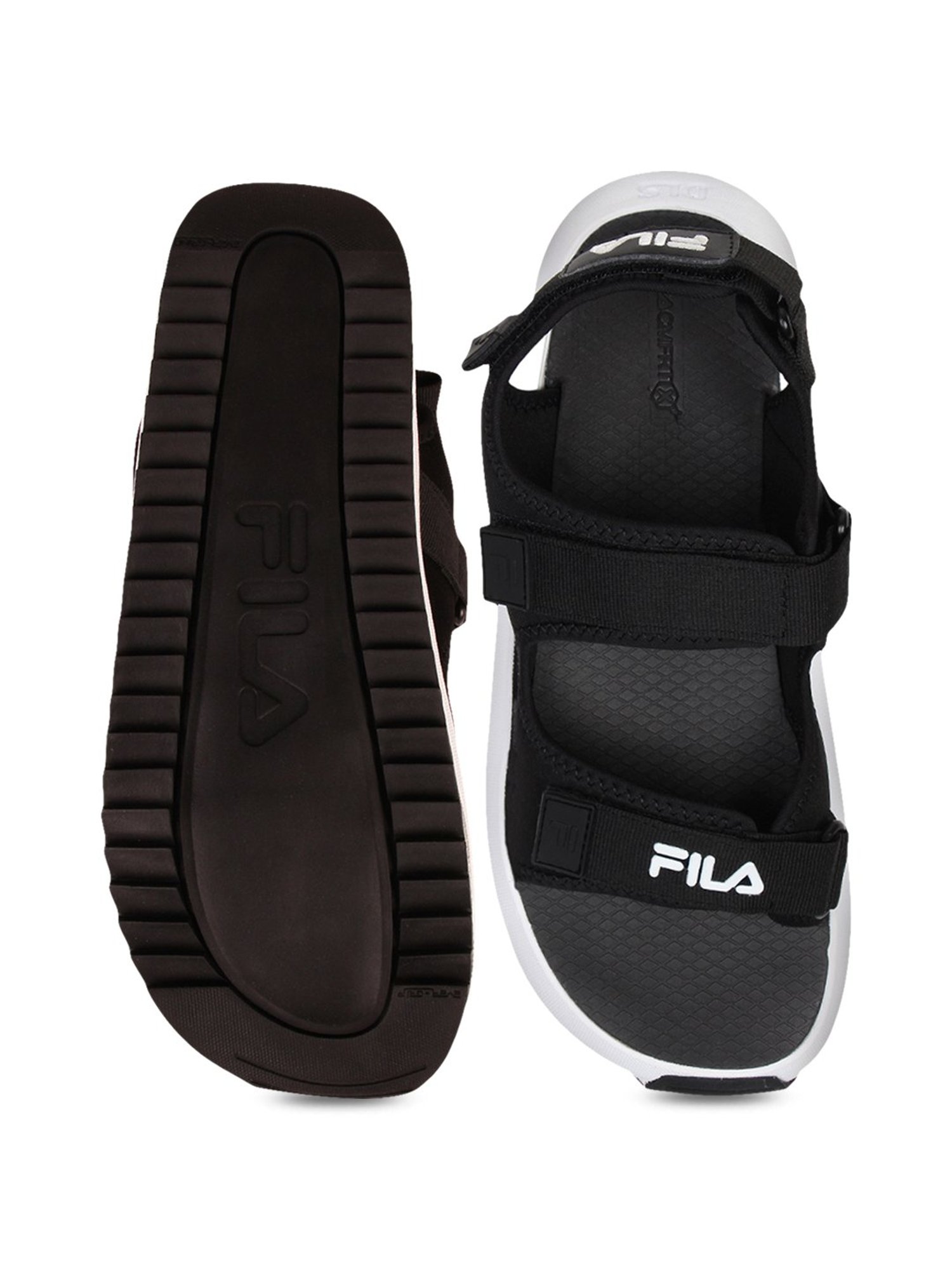 Buy FILA Men Black & Red Sports Sandals - Sports Sandals for Men 9246947 |  Myntra