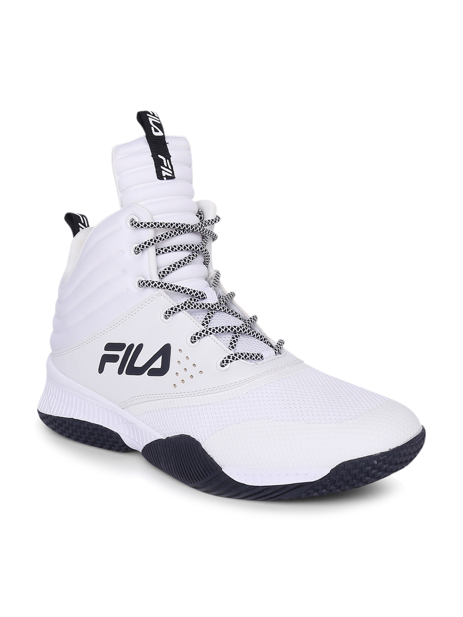 fila white basketball shoes