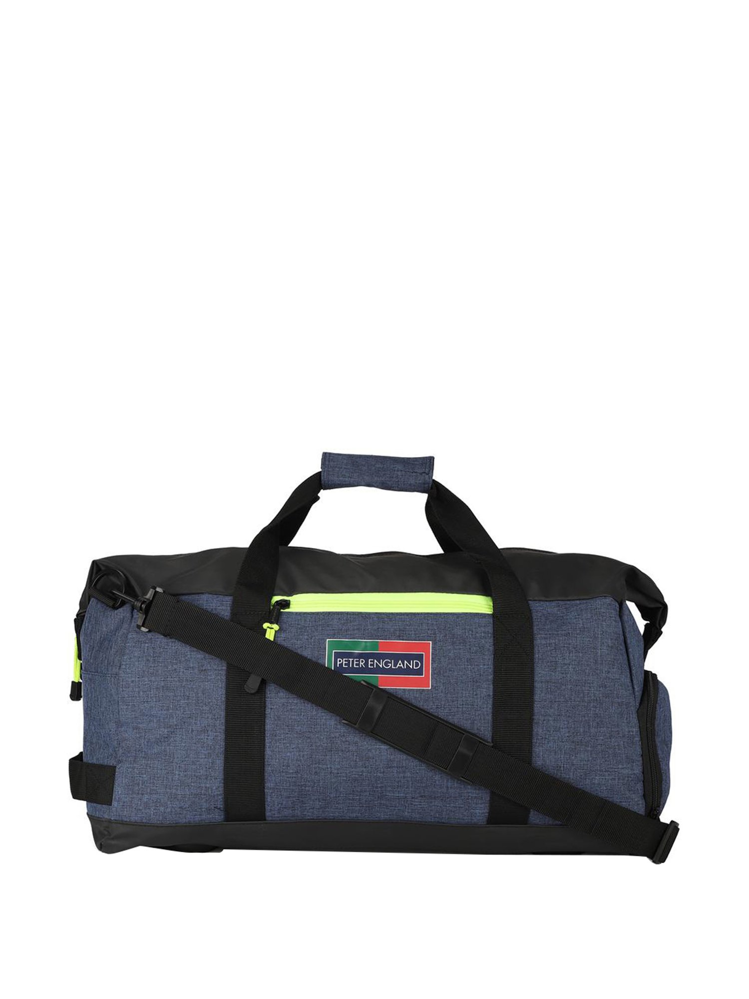 Peter England Blue Free Size Duffle Bag 
