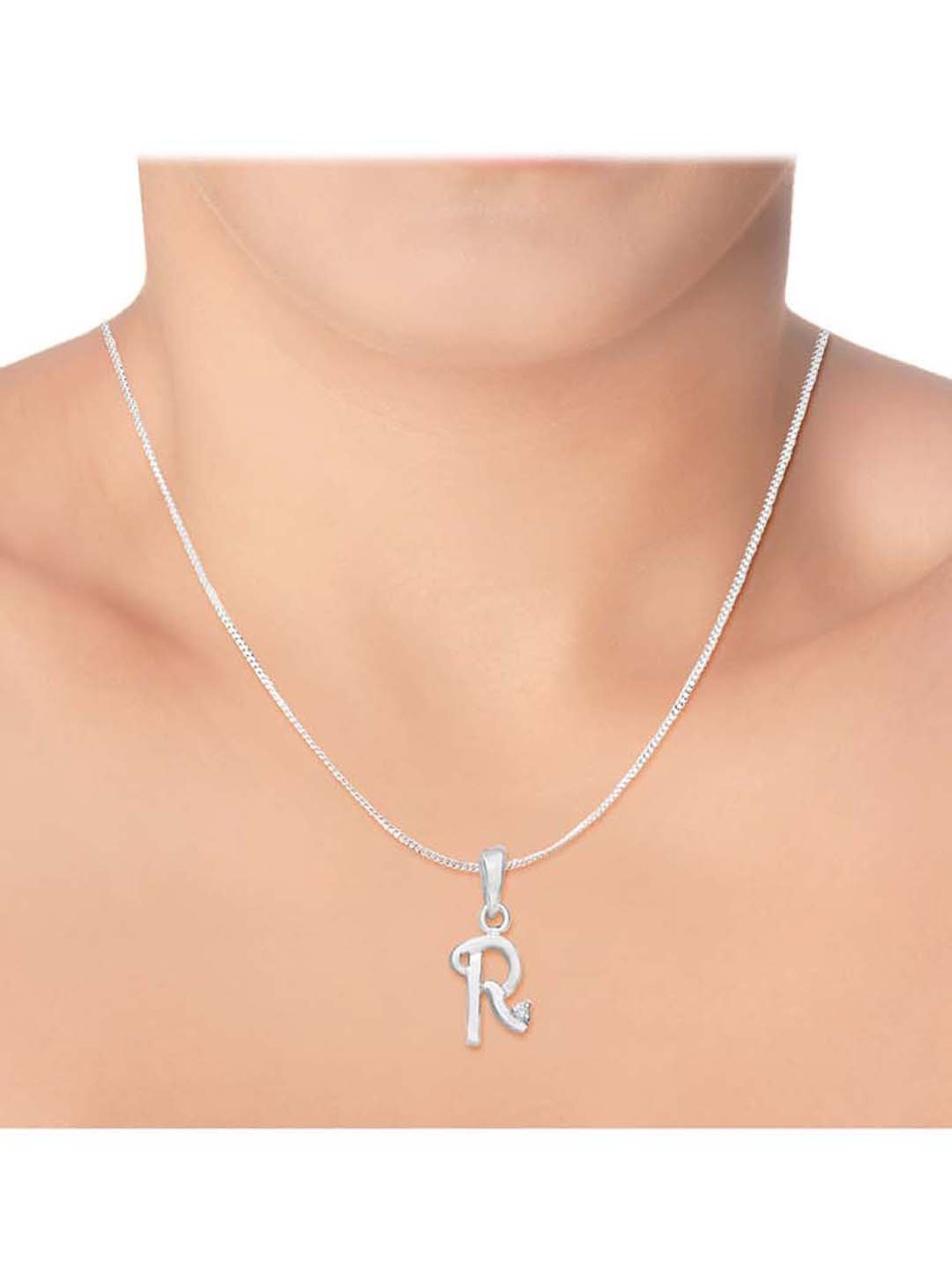 R store pendant silver