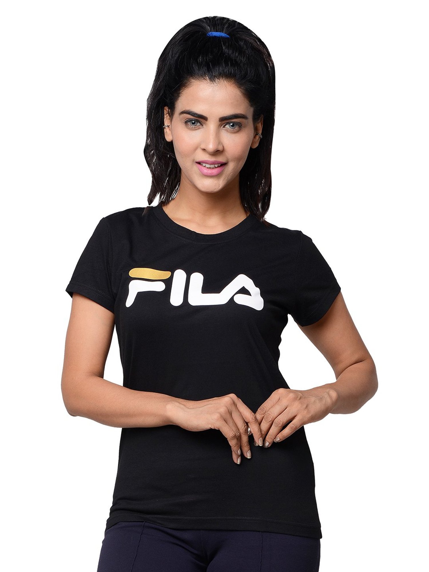 Buy FILA Black Printed Leggings for Women Online @ Tata CLiQ