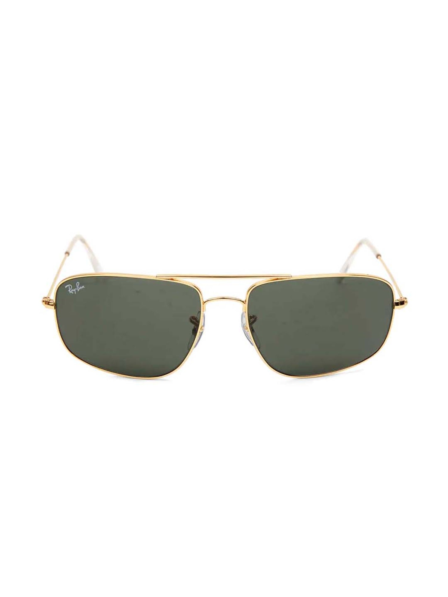 Buy Ray Ban 0rb3098i Green Highstreet Rectangular Sunglasses 58 Mm Online At Best Prices Tata Cliq