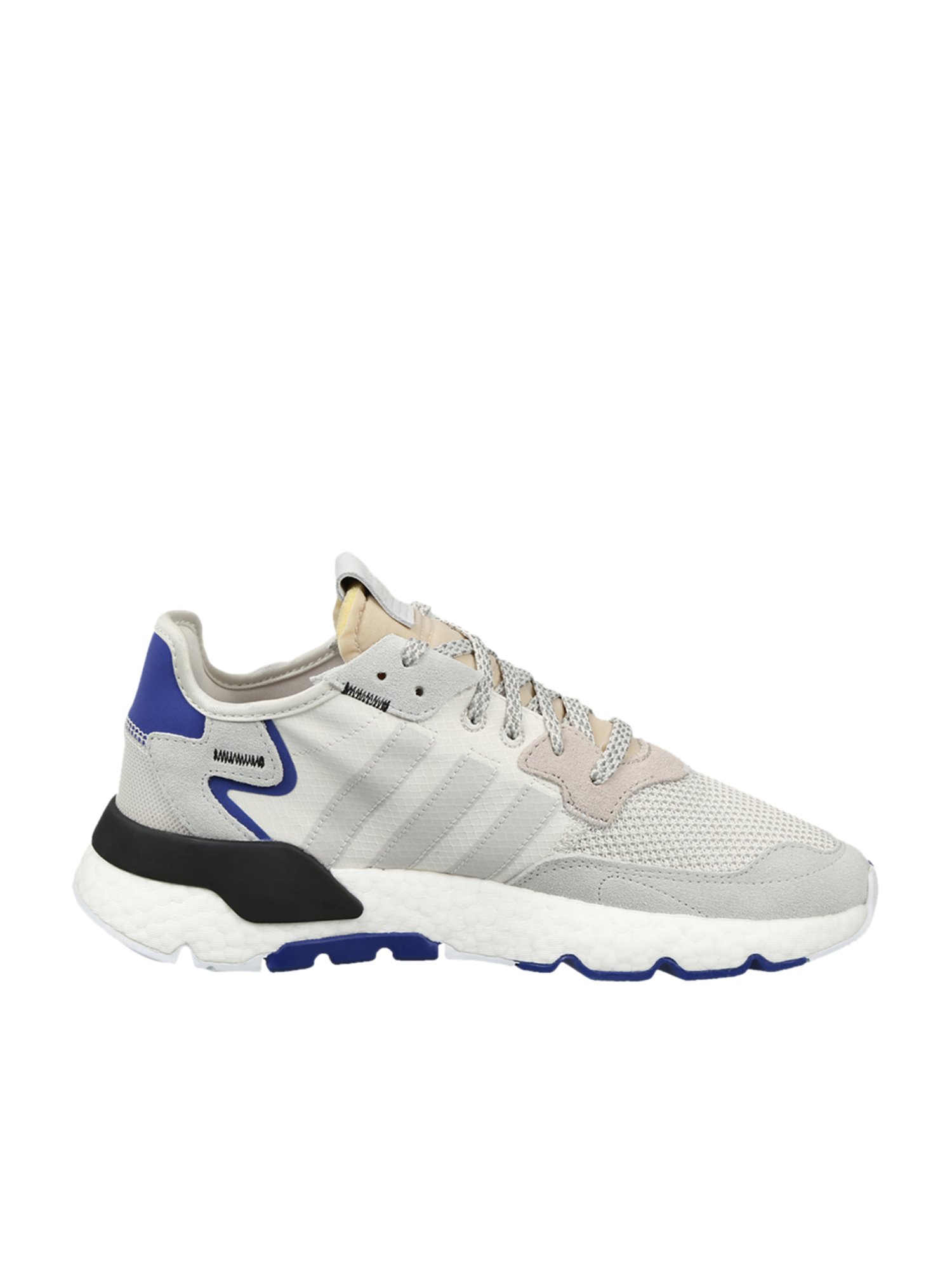 Adidas nite cheap jogger white grey