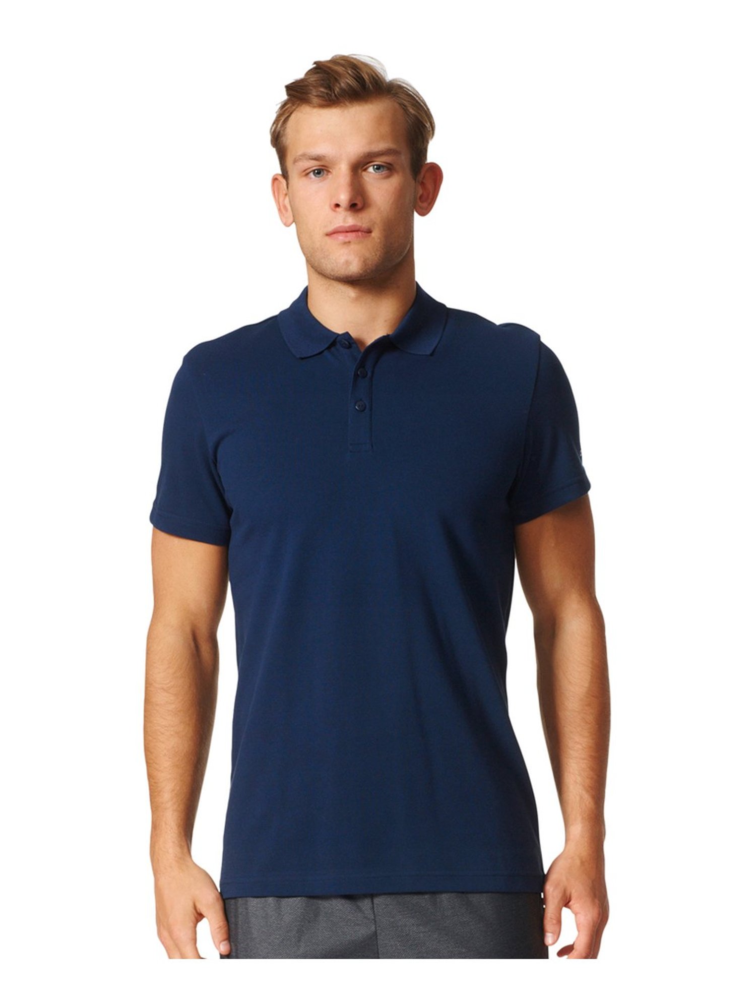 Adidas Men's Polo Shirt - Navy - L