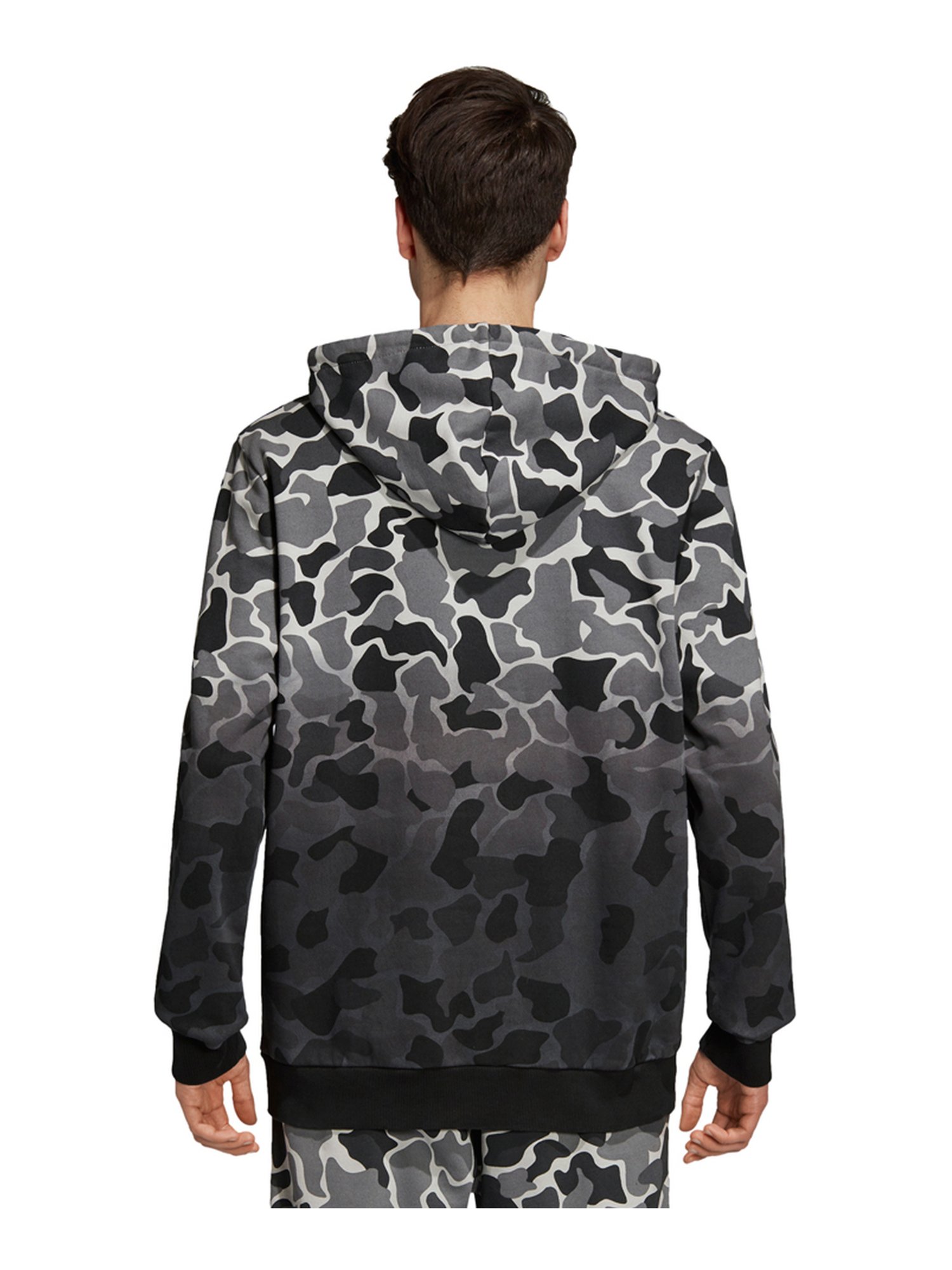 Buy Adidas Originals Black u0026 Grey Regular Fit Printed Hooded Jacket for Mens  Online @ Tata CLiQ