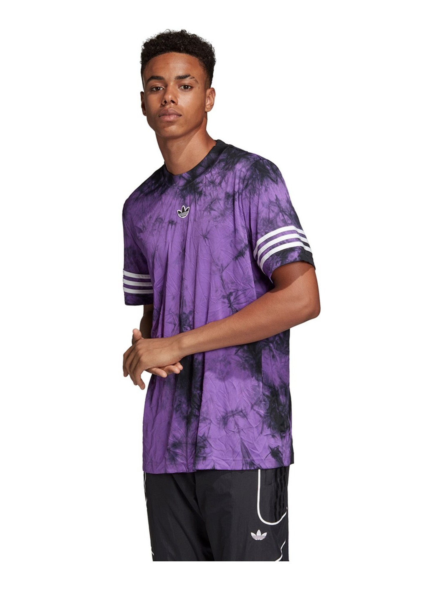 Buy Adidas Originals Purple Regular Fit Printed Sports T-Shirt for Mens  Online @ Tata CLiQ