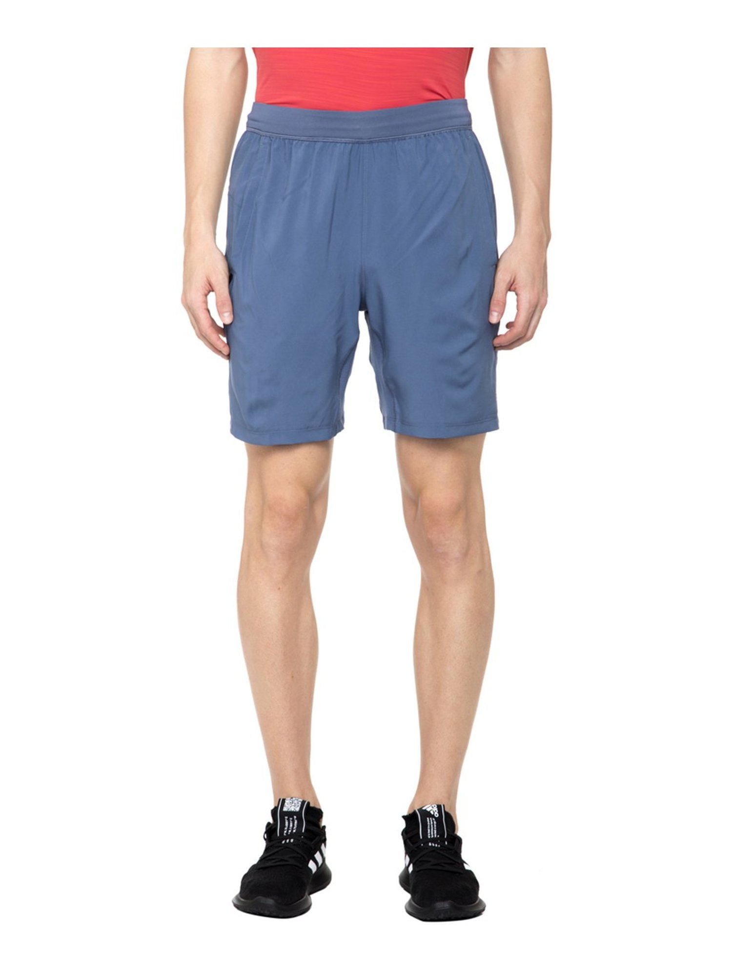 Buy Adidas Blue Cotton Regular Fit Sports Shorts for Mens Online