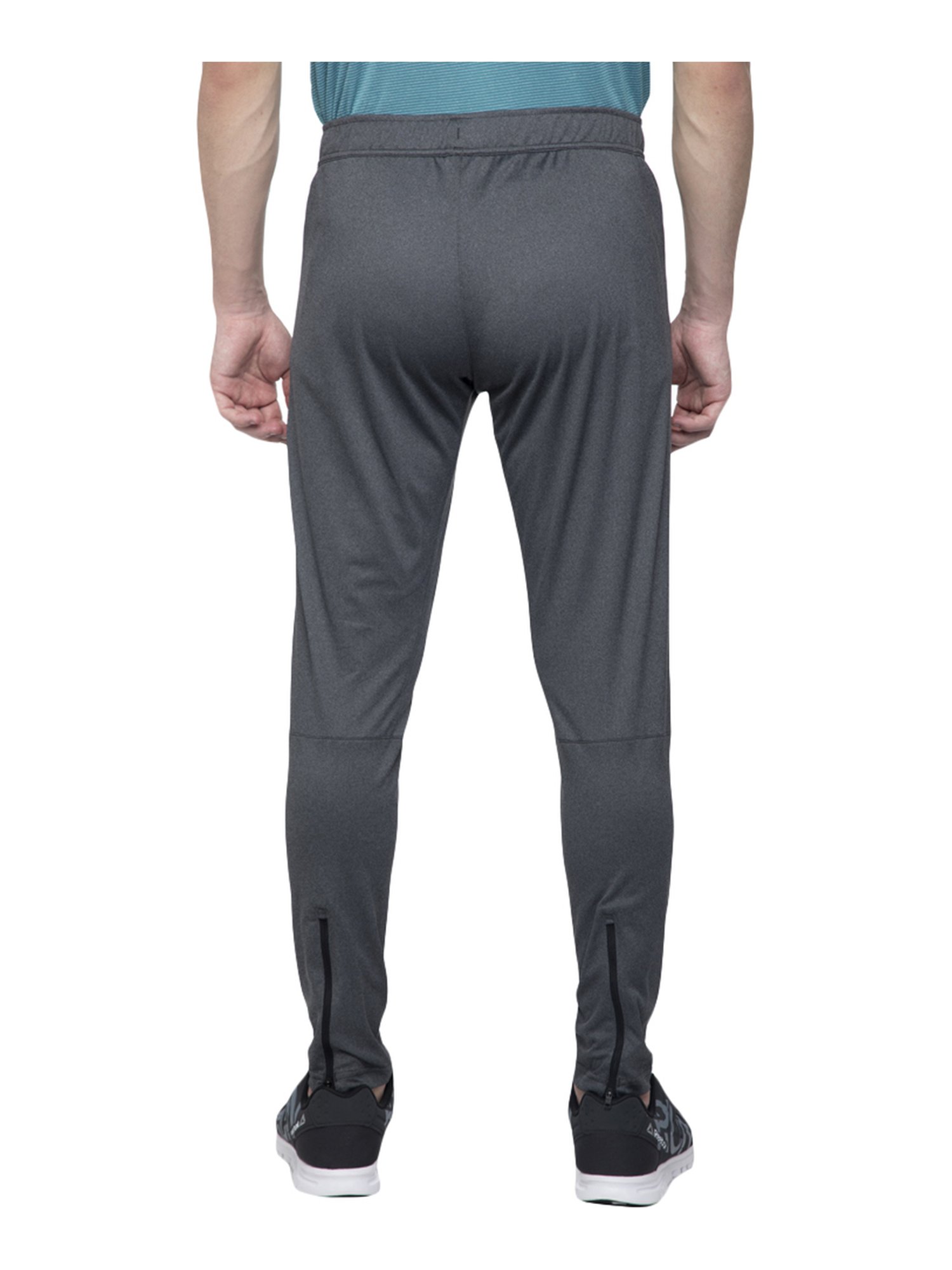 Reebok Grey Regular Fit Sports Trackpants