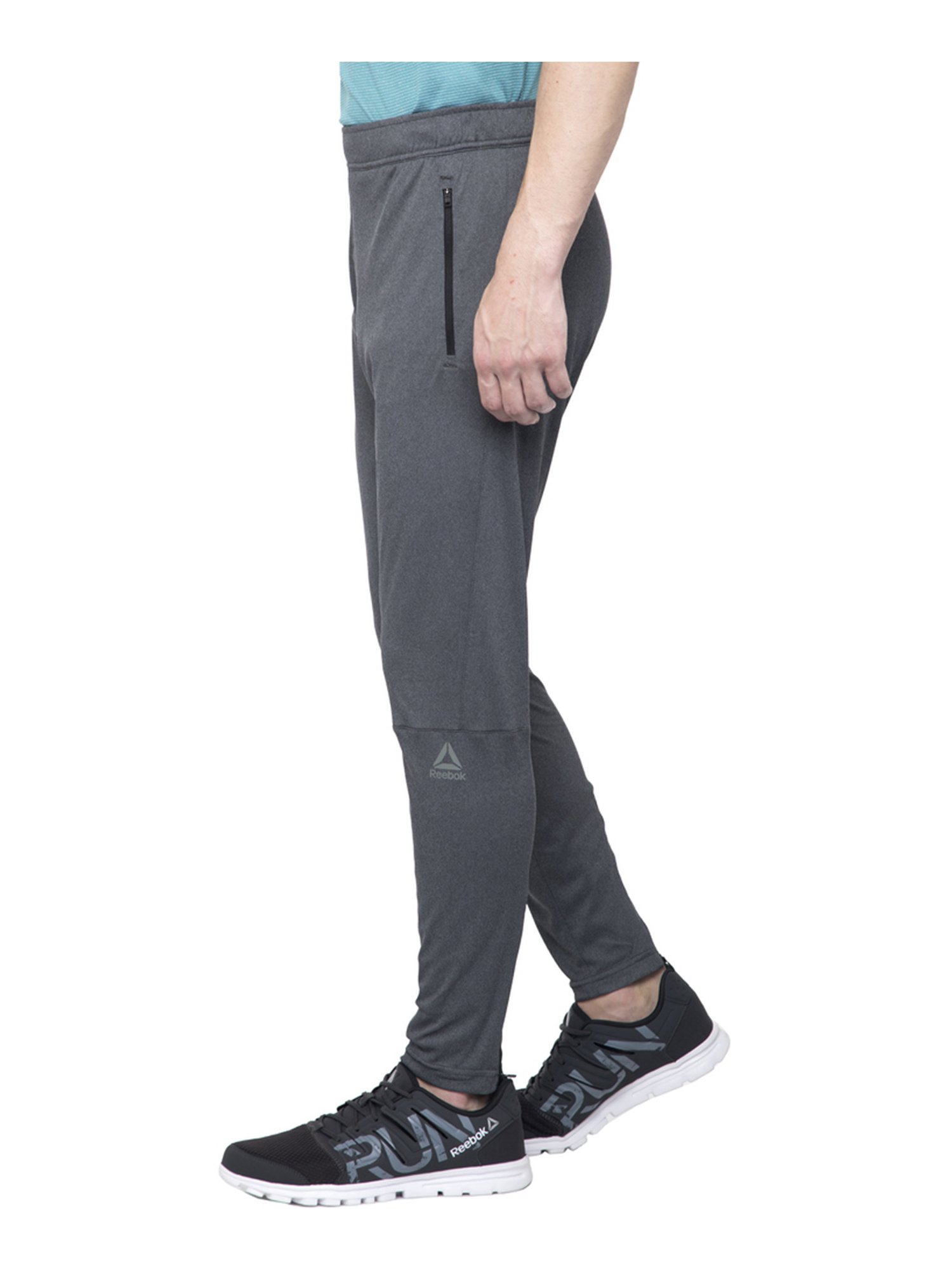 vermoeidheid opstelling fluweel Buy Reebok Dark Grey Regular Fit Trackpants for Mens Online @ Tata CLiQ