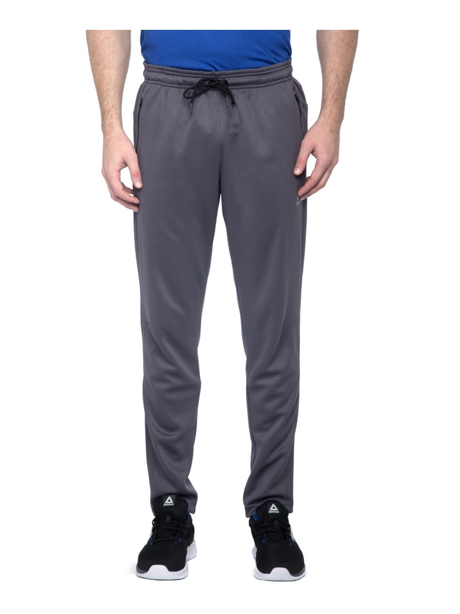 Buy Reebok Grey Slim Fit Trackpants for 