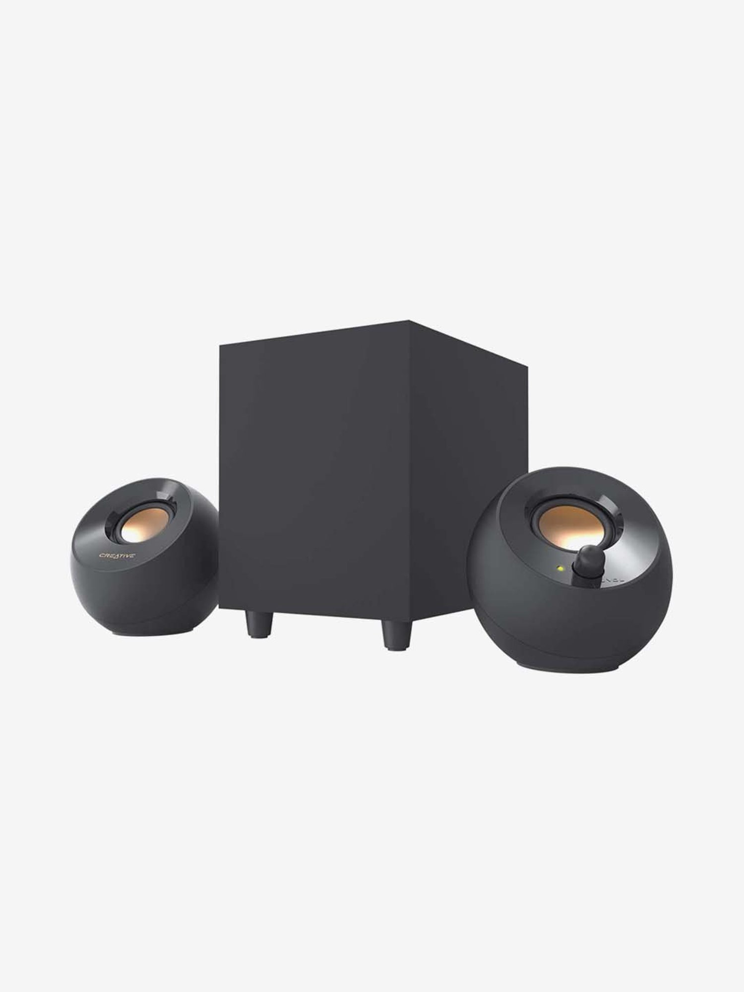 Buy Creative Pebble 2.0 USB-Powered Desktop Speakers with Far-Field Drivers  and Passive Radiators for PCs and Laptops Black - on Creative India Lowest  Price in India