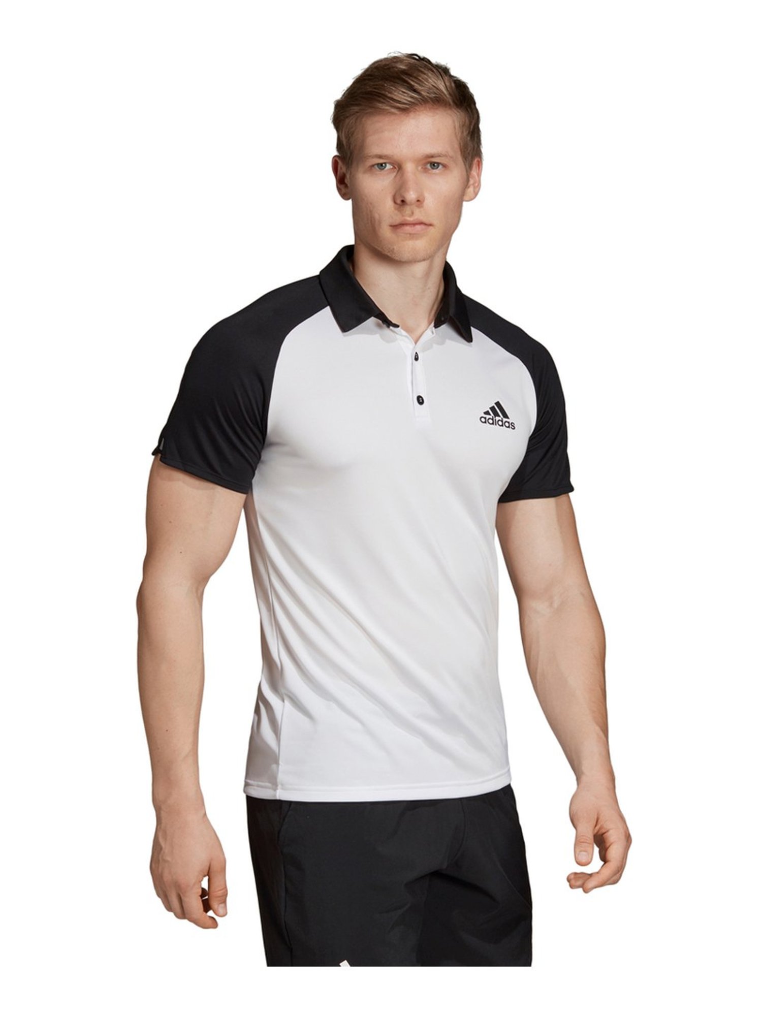 Veroveraar Ruïneren Vul in Buy Adidas White & Black Regular Fit Polo T-Shirt for Mens Online @ Tata  CLiQ