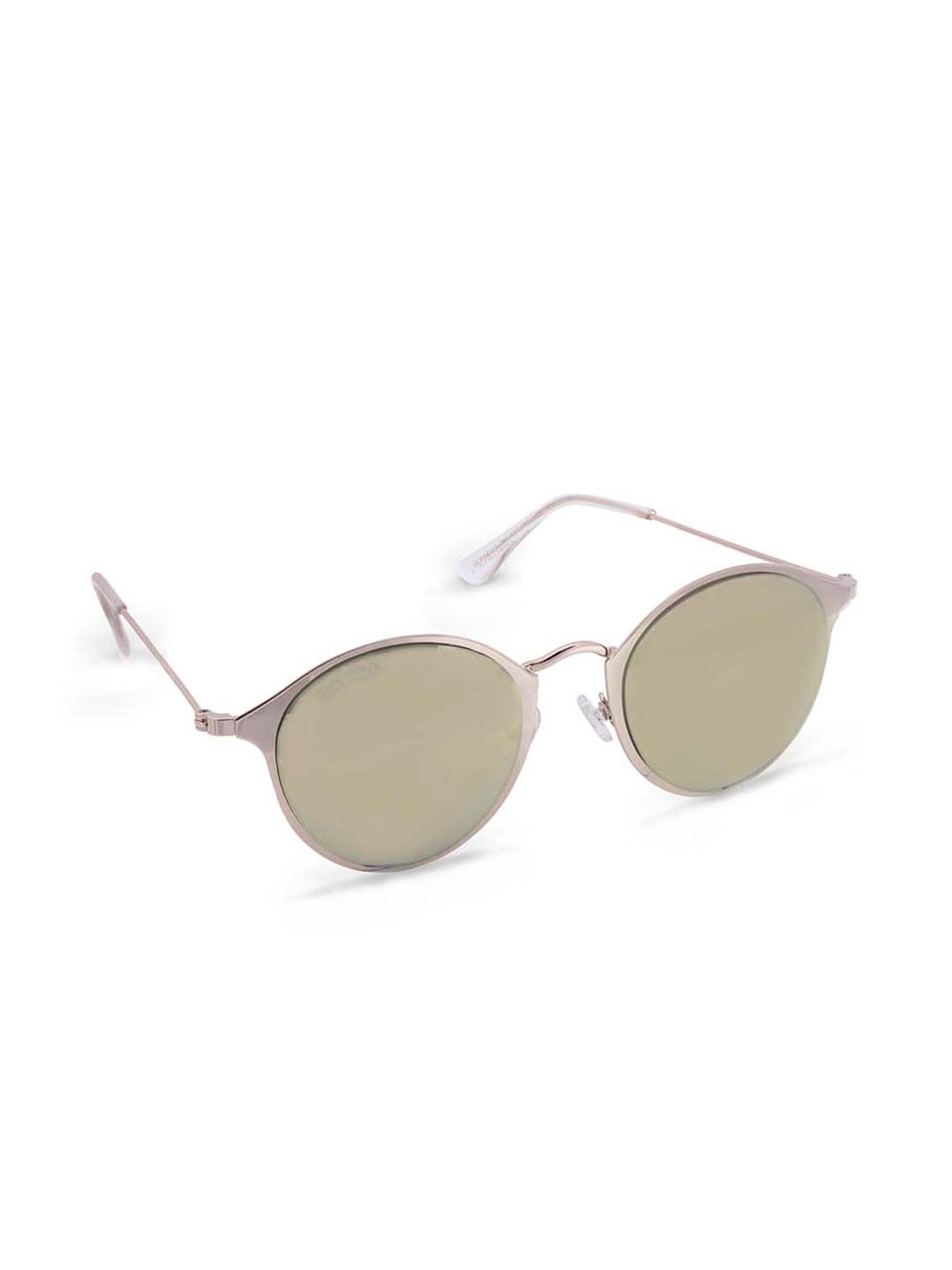 Amazon.com: Mens Round Circled Mirrored Lens Wire Rim Musician Sunglasses  (Gold Oil Slick) : Clothing, Shoes & Jewelry