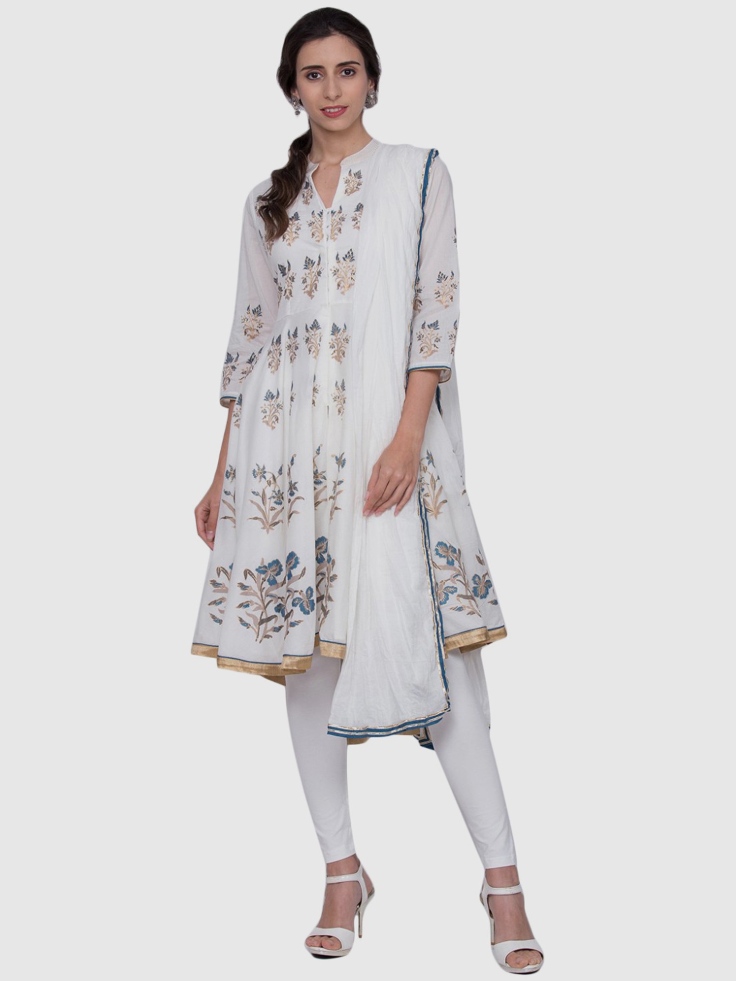 Buy Aarika Kids Green Cotton Embroidered Kurti Set for Girls Clothing  Online @ Tata CLiQ