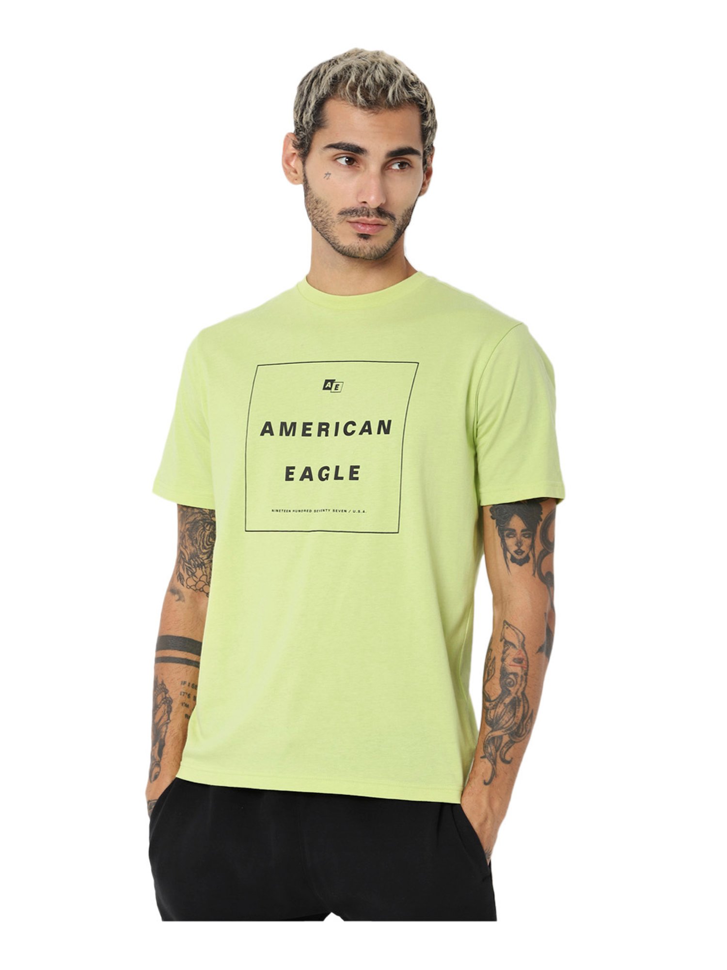 american eagle green t shirt