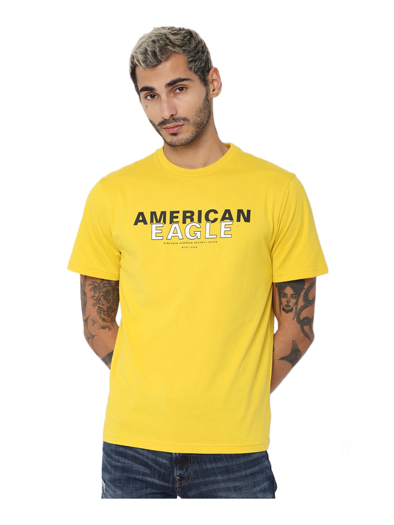 american eagle yellow top