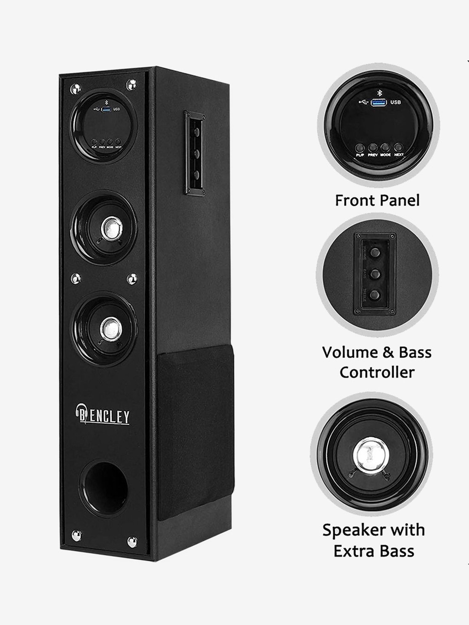 bencley bluetooth tower speakers