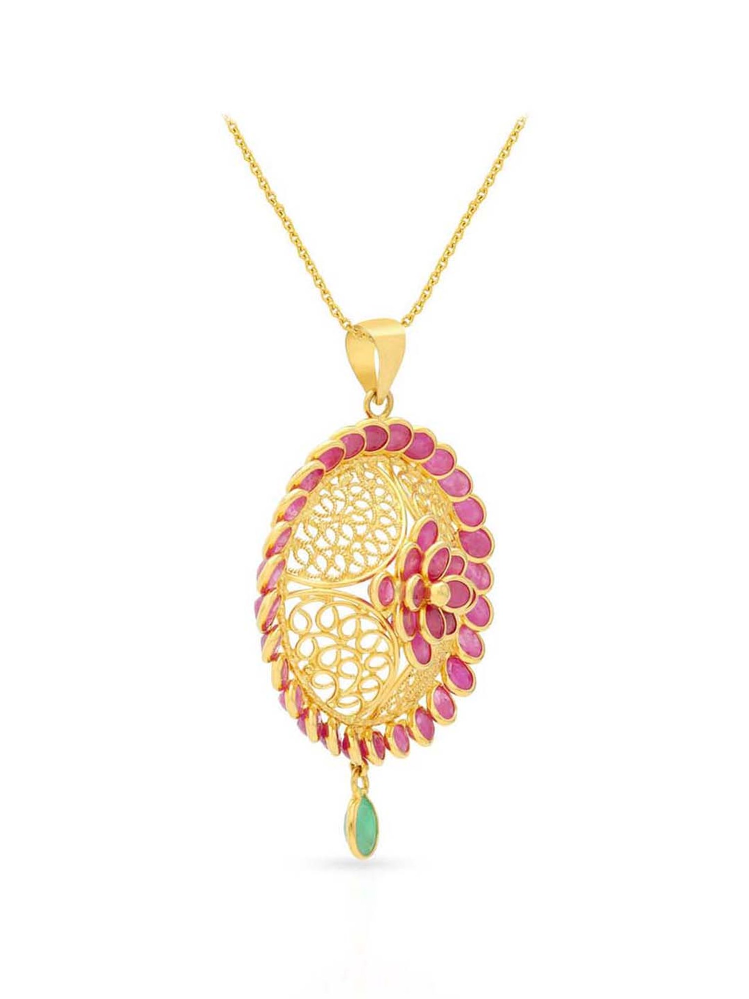 Diamonds 22k Yellow Gold Pendant 