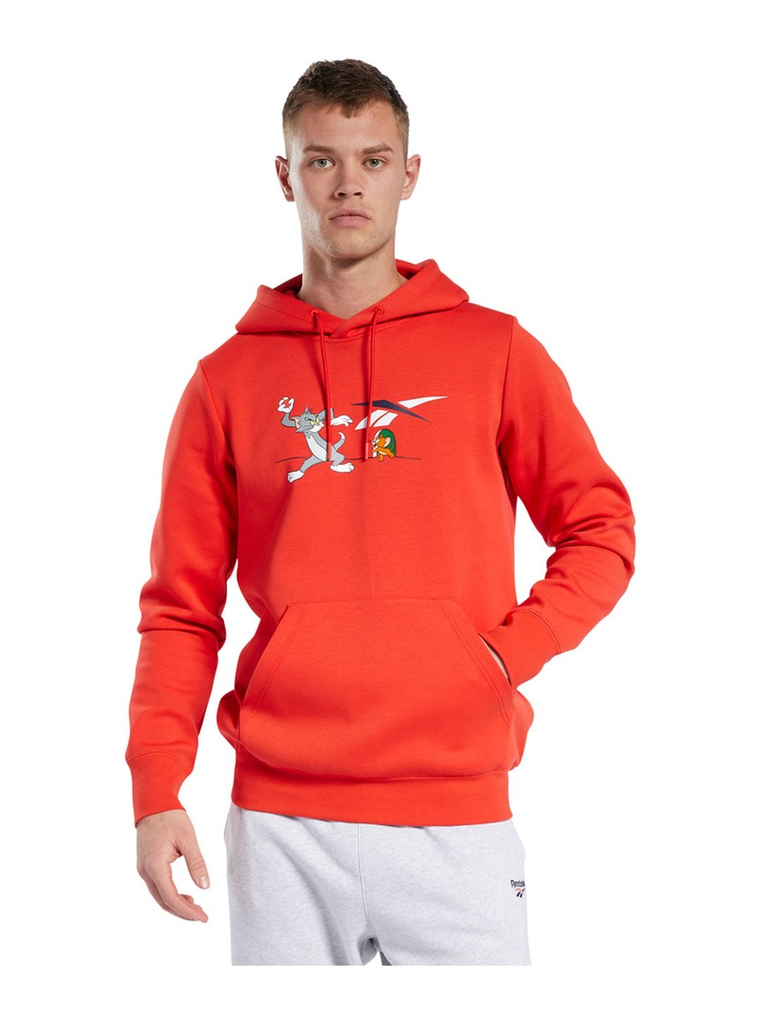 orange reebok sweatshirt