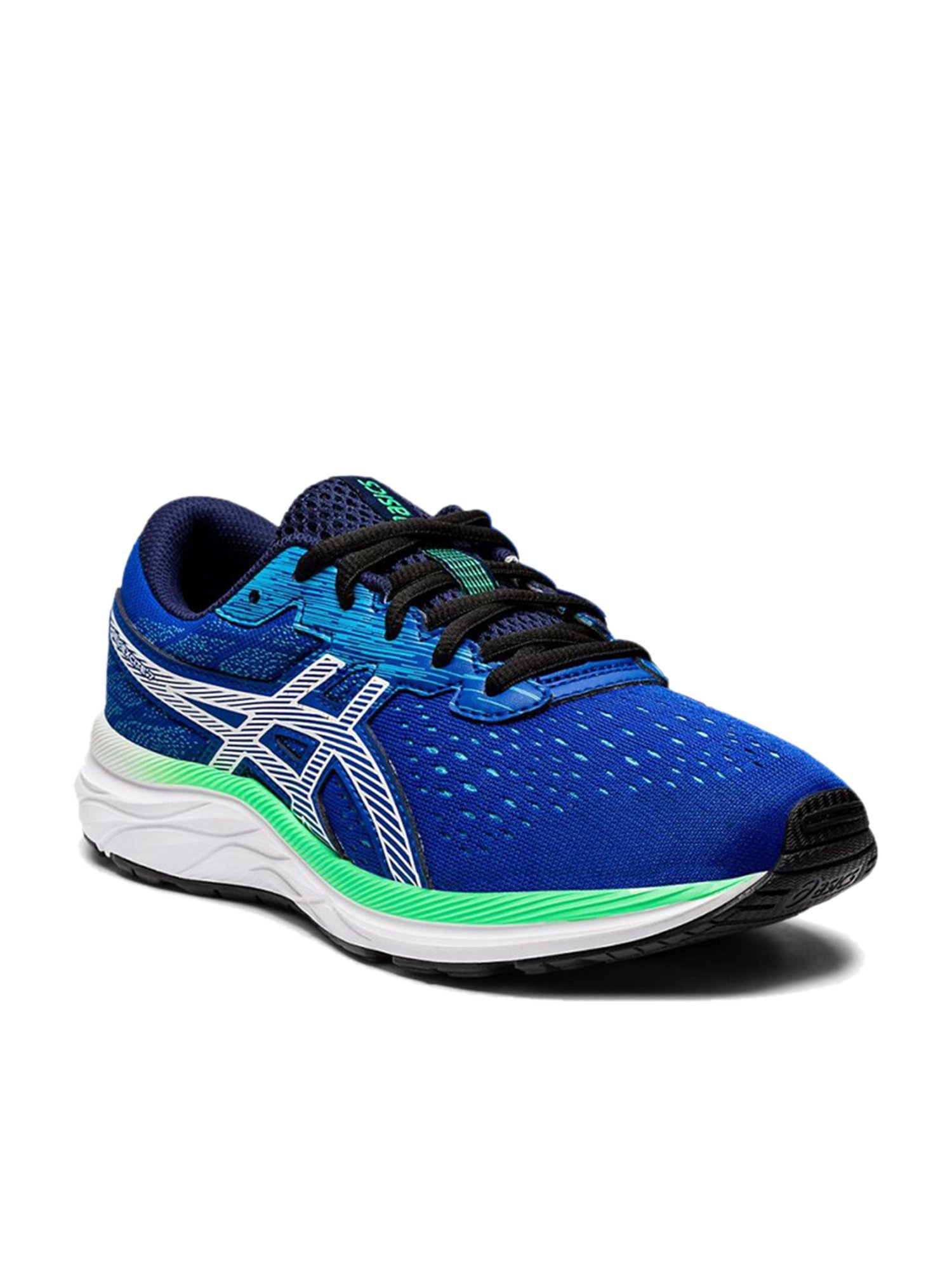 asics blue running shoes