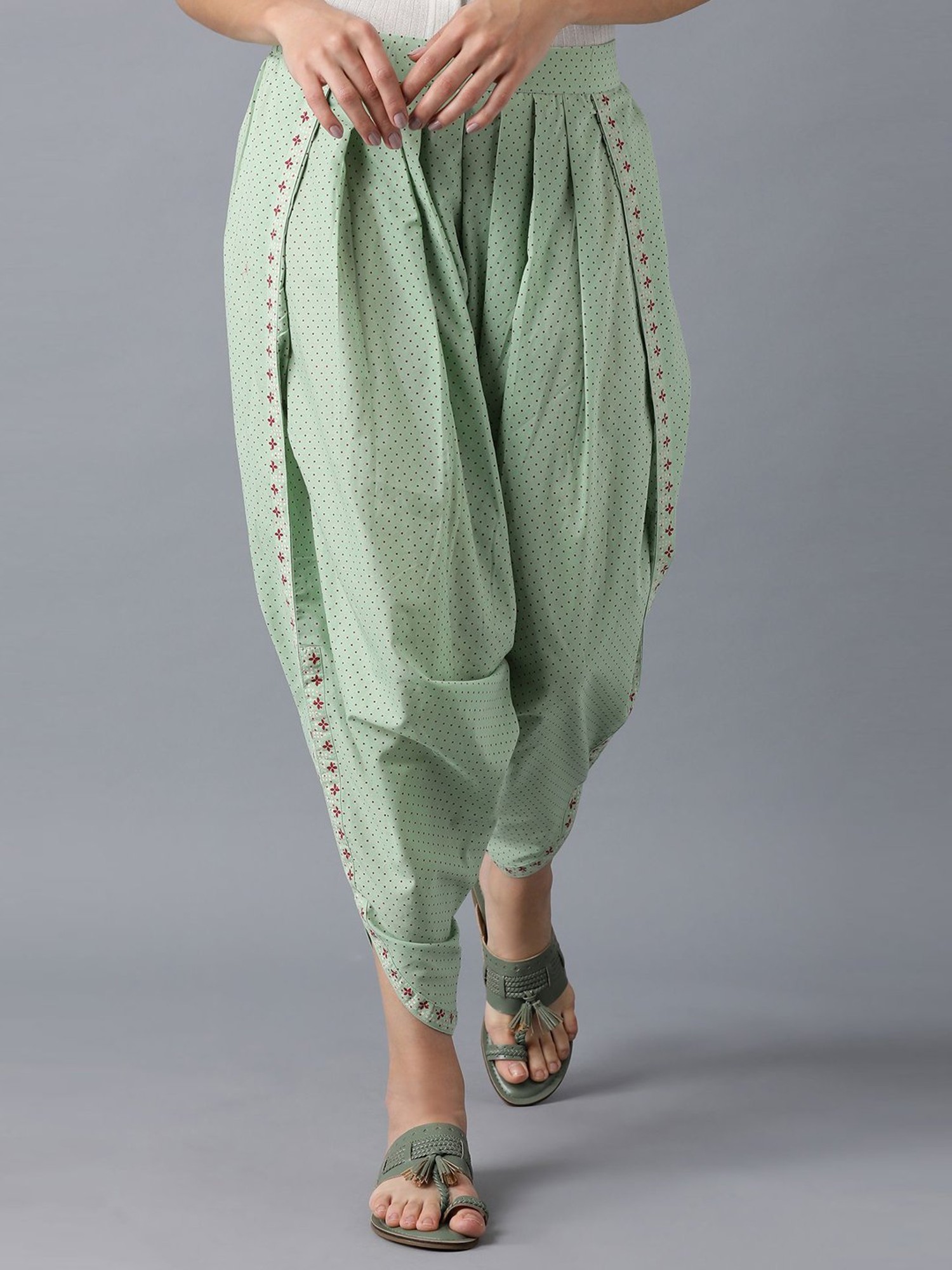 Women's Printed Rayon Kurta set with Dhoti Pants