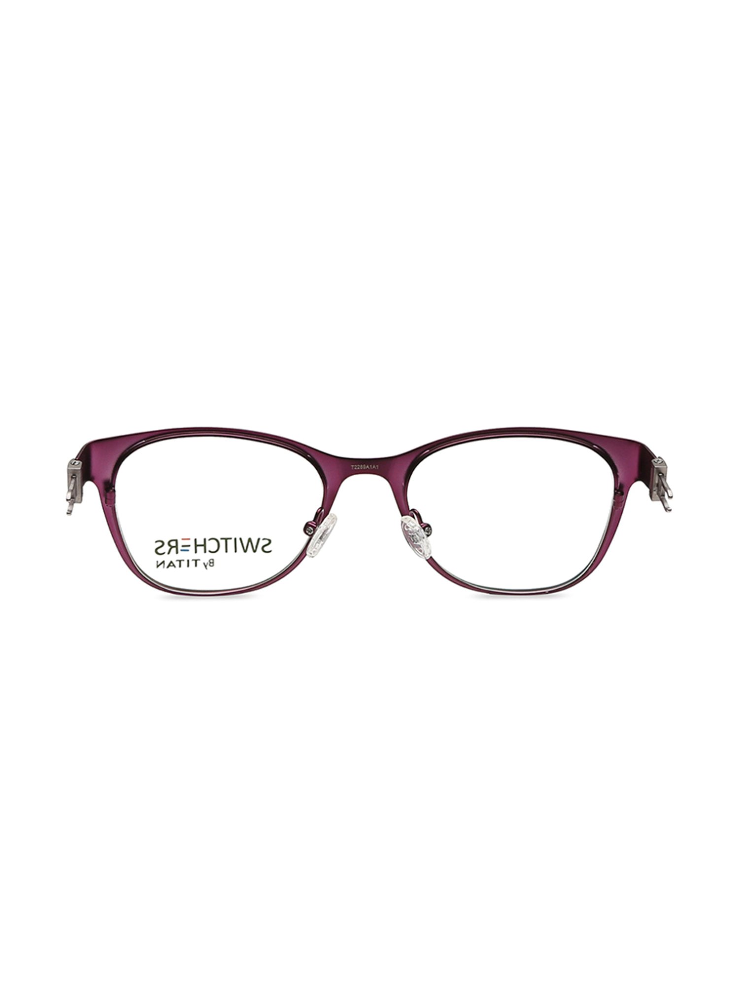 Buy Titan T2289A1A1 Purple Full Rim Square Frame For Women At Best 