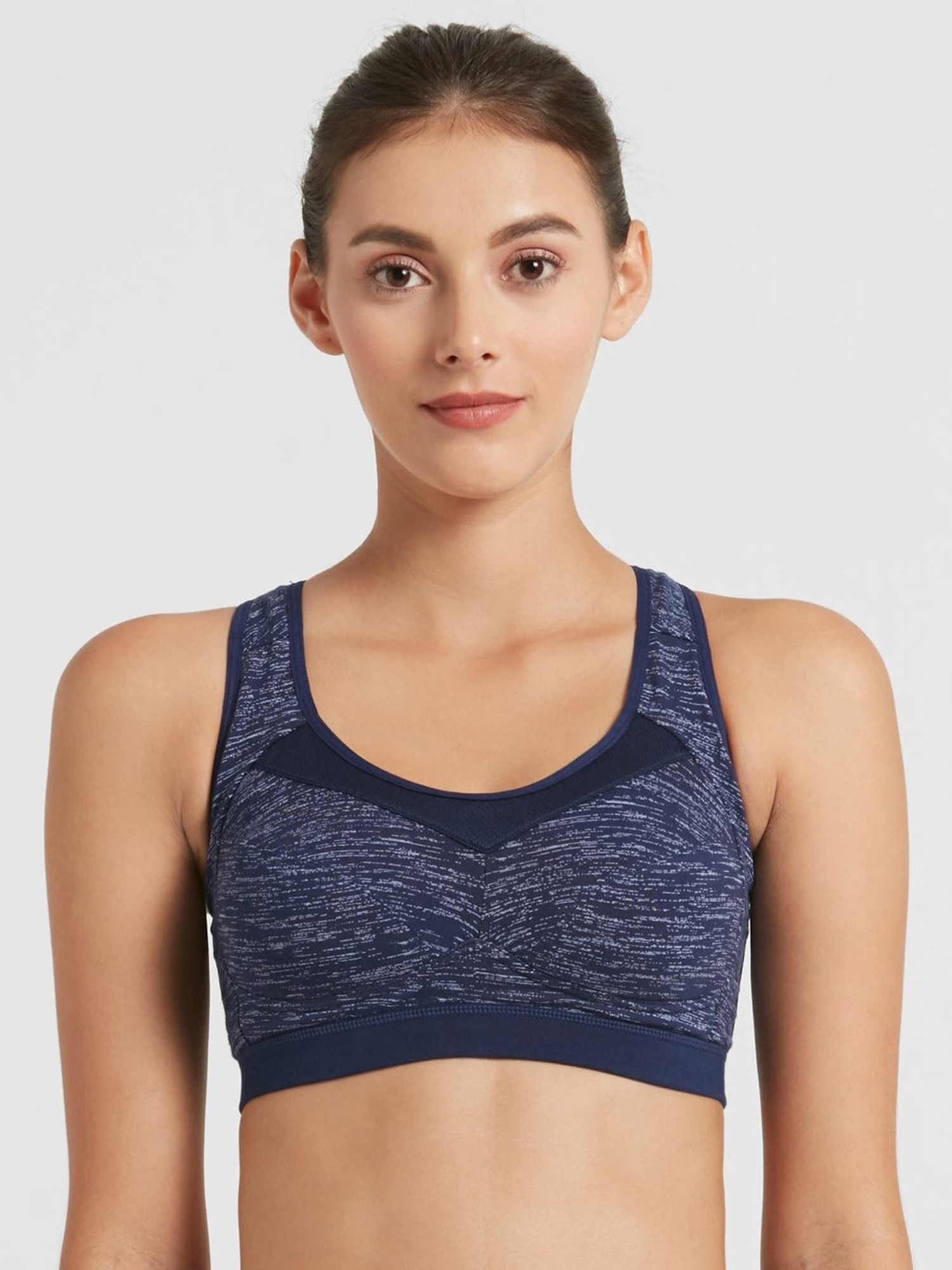 Superstar by Westside Blue Padded Plunge Sports Bra Price in India